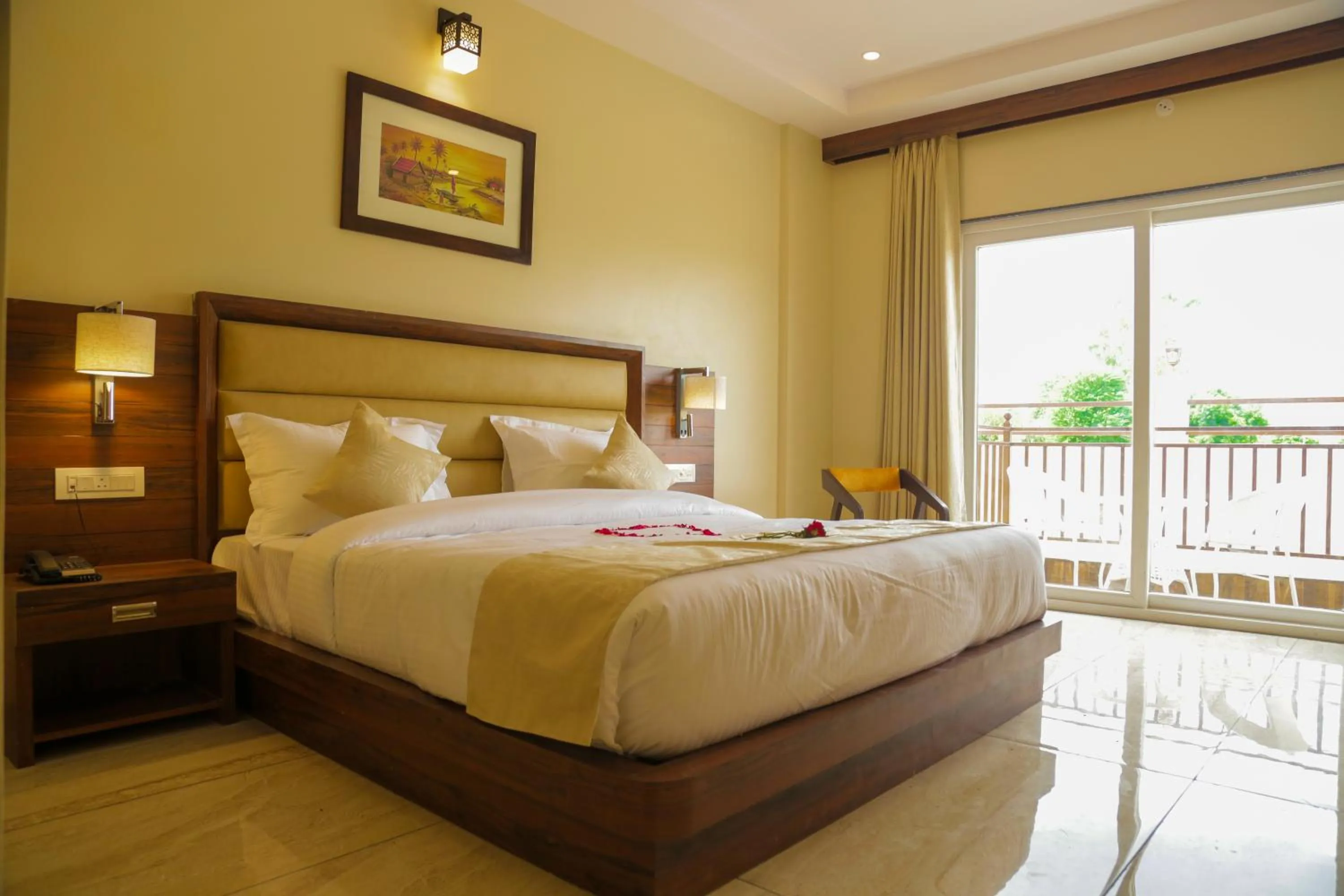 Bed in The Green Genius Resort