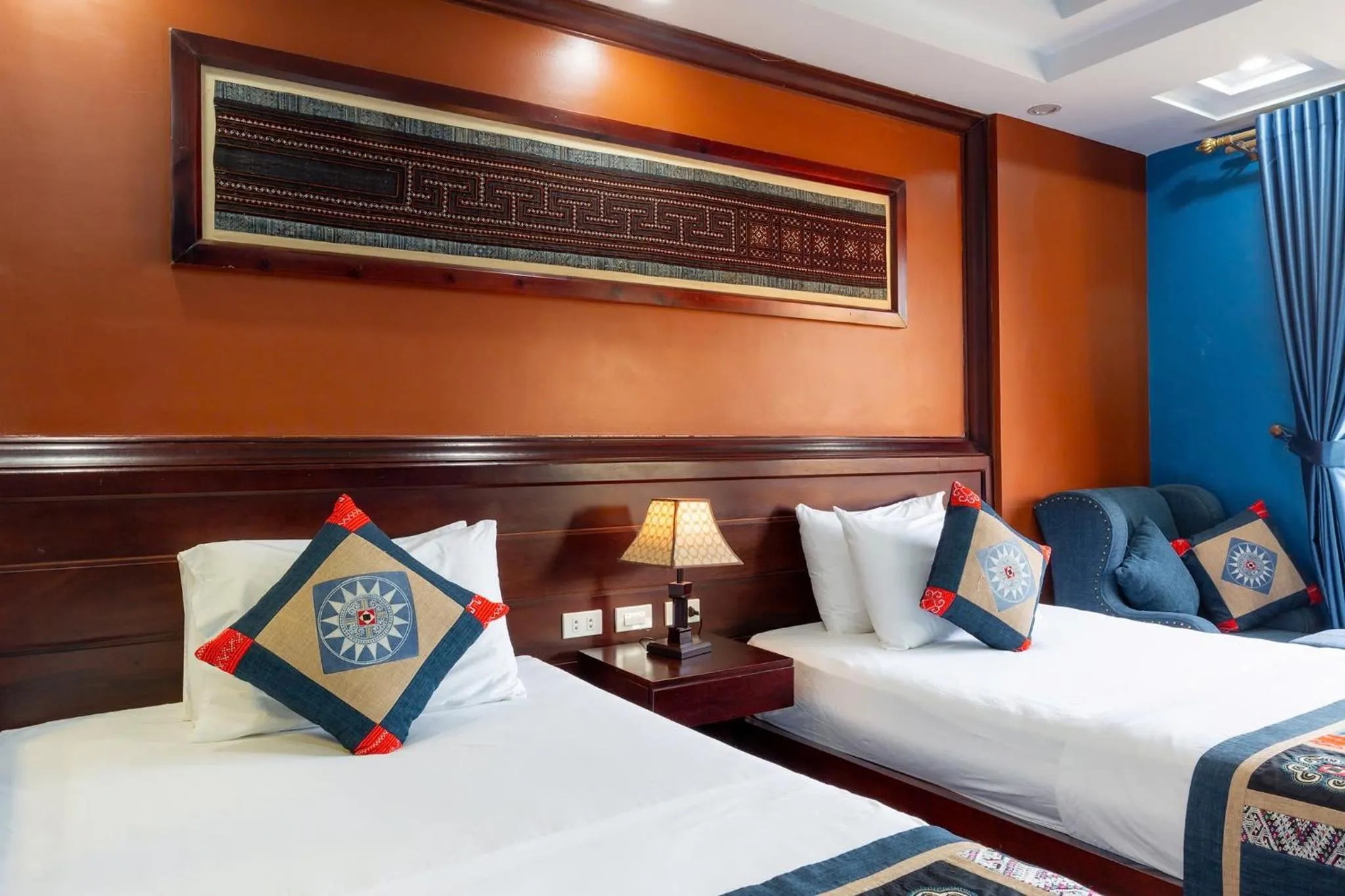 Bed in SAPA FULL HOUSE HOTEL