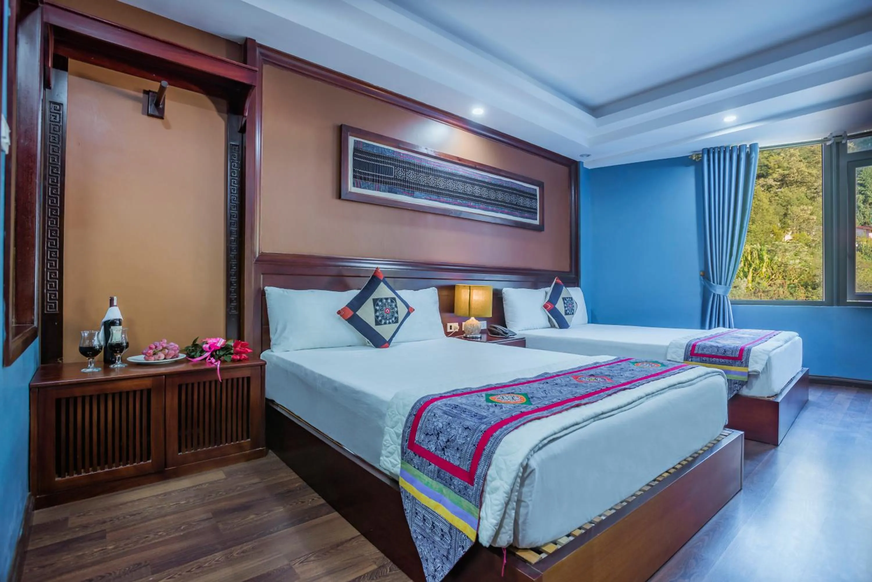 Photo of the whole room, Bed in SAPA FULL HOUSE HOTEL