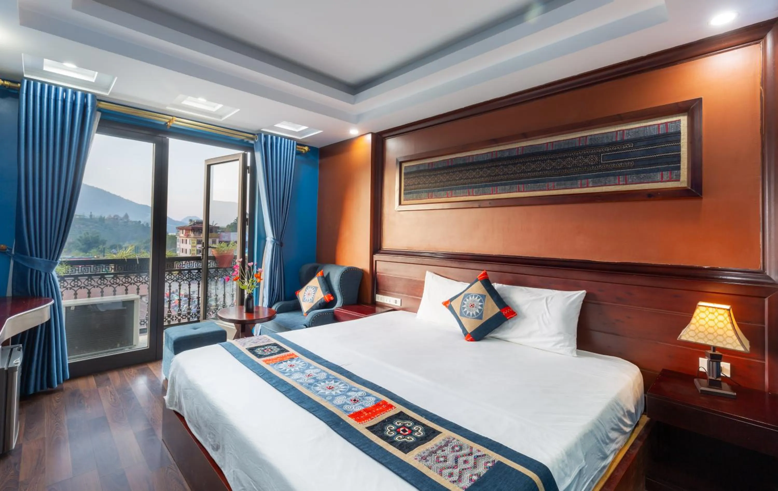 Bed in SAPA FULL HOUSE HOTEL