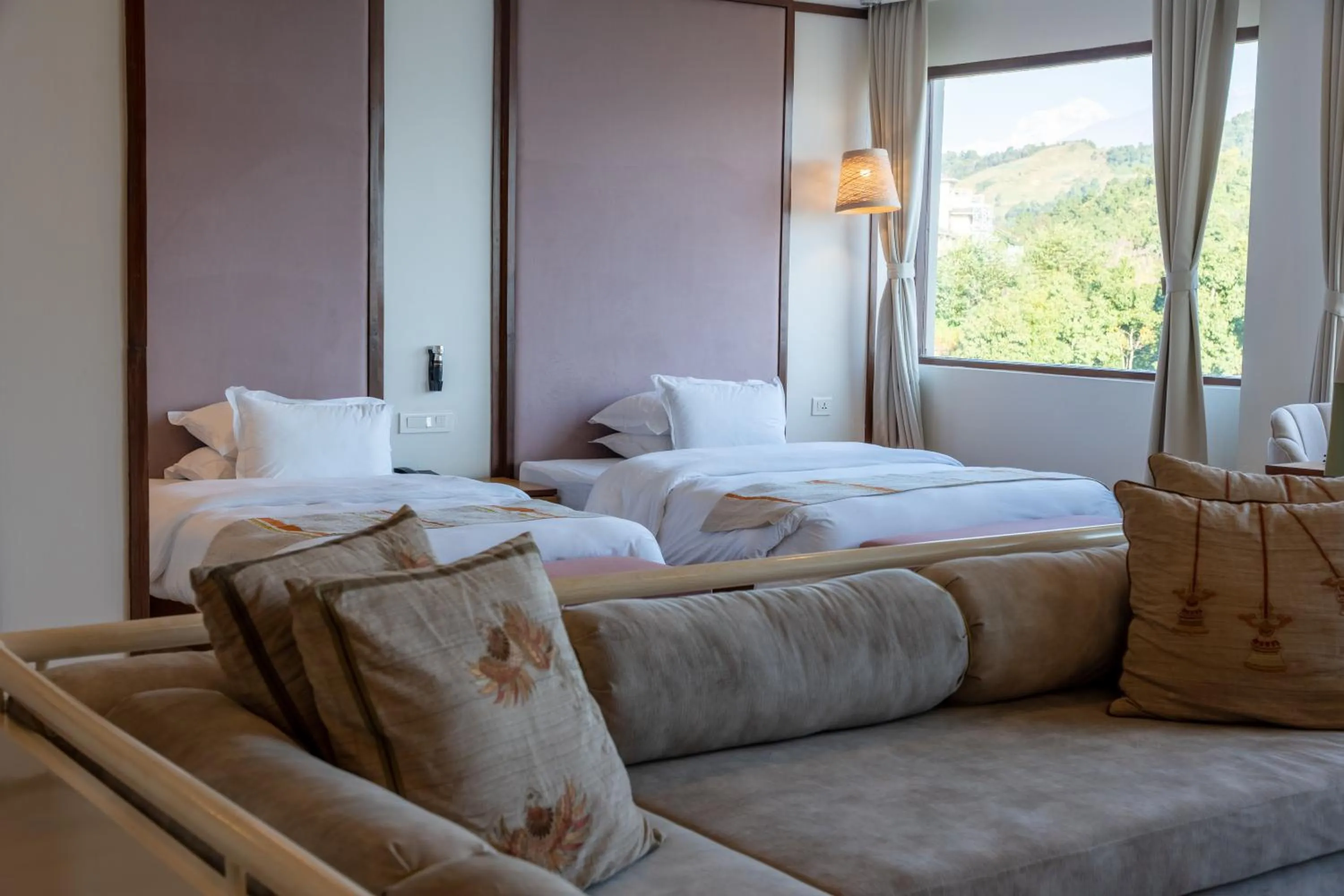 Bed in Hotel Annapurna View Sarangkot