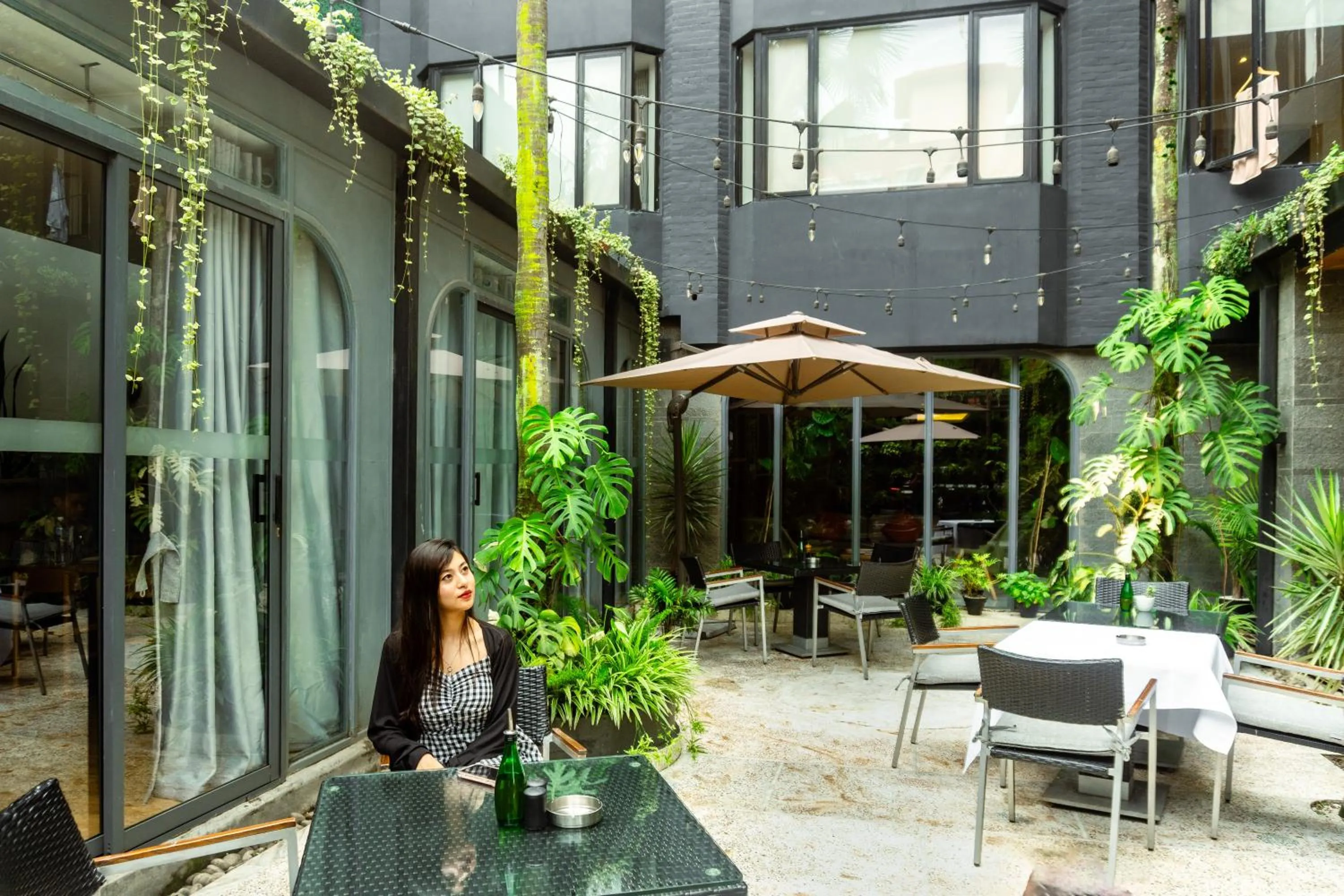 Garden view in Nomad Hotel Lazimpat