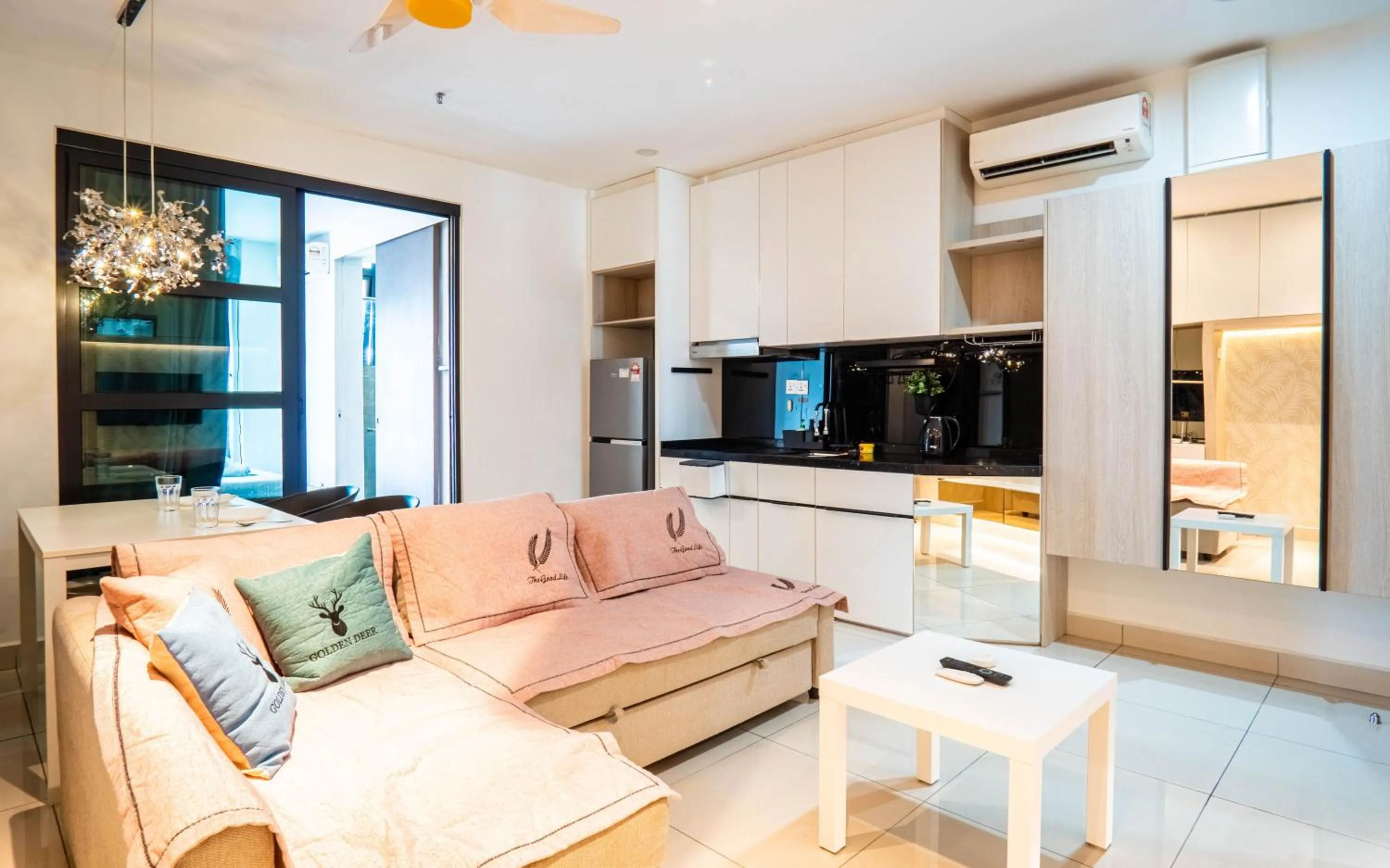 Living room in H20 Residence Ara Damansara by Airhost