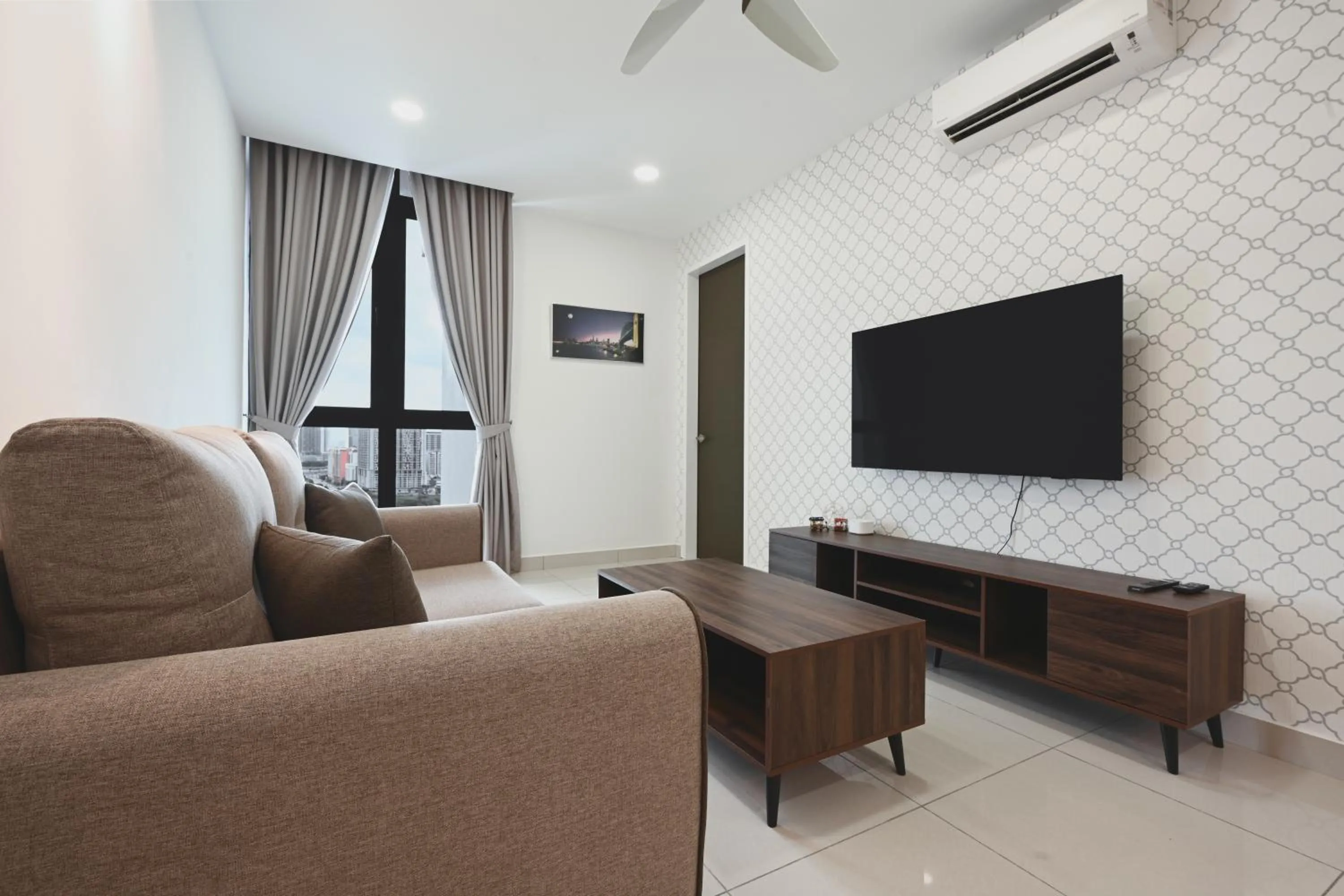Living room in H20 Residence Ara Damansara by Airhost