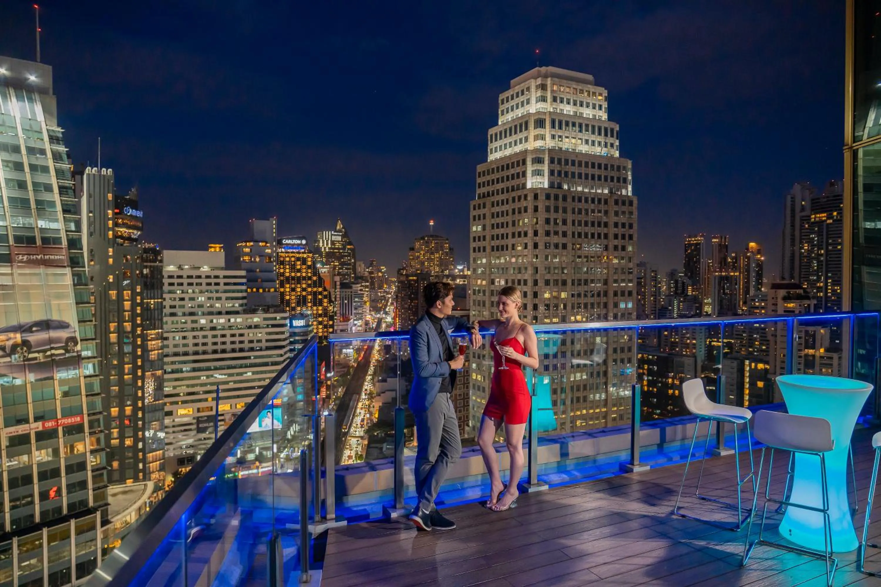 Night in Solaria Nishitetsu Hotel Bangkok