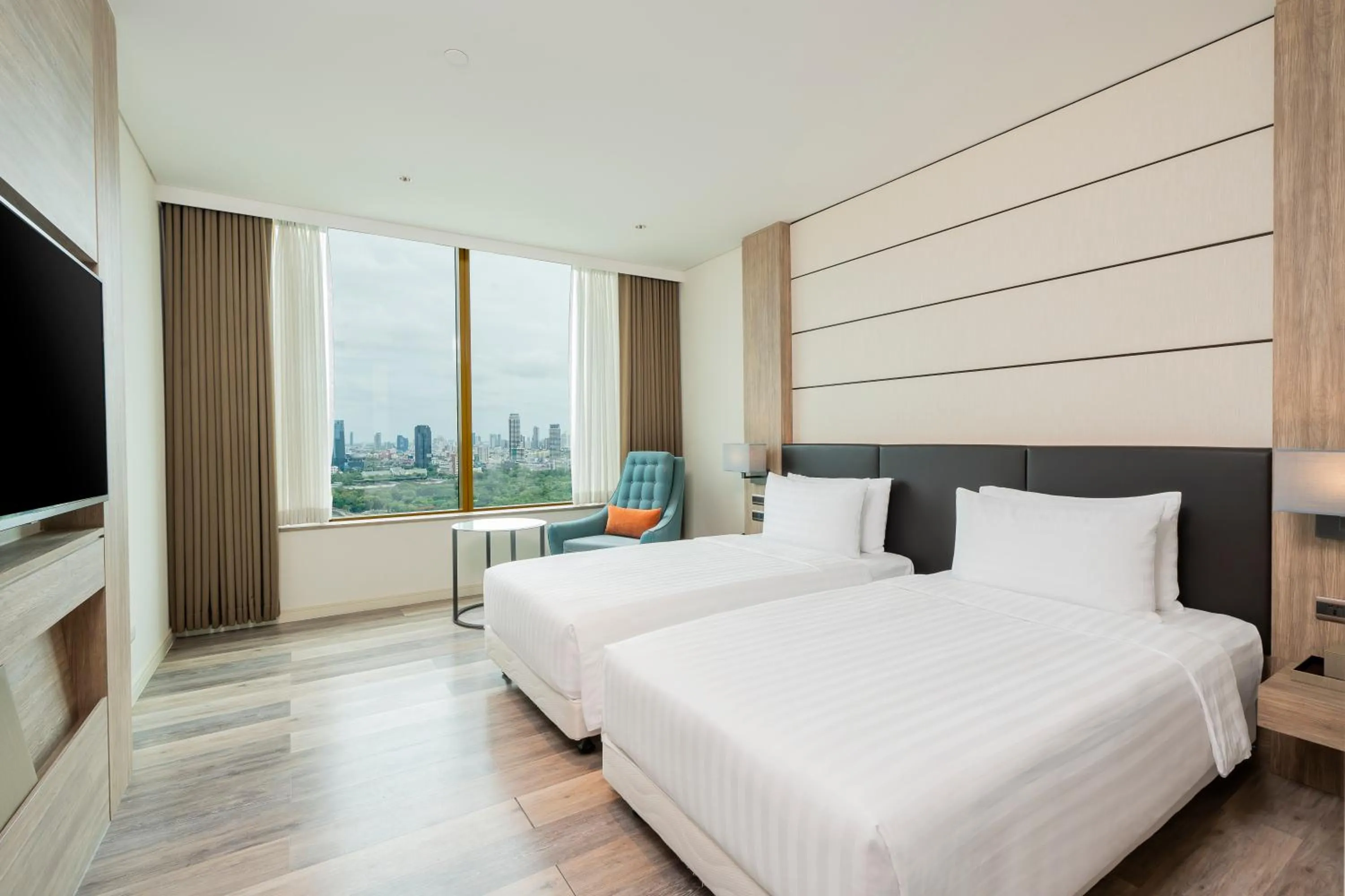 Bed in Solaria Nishitetsu Hotel Bangkok