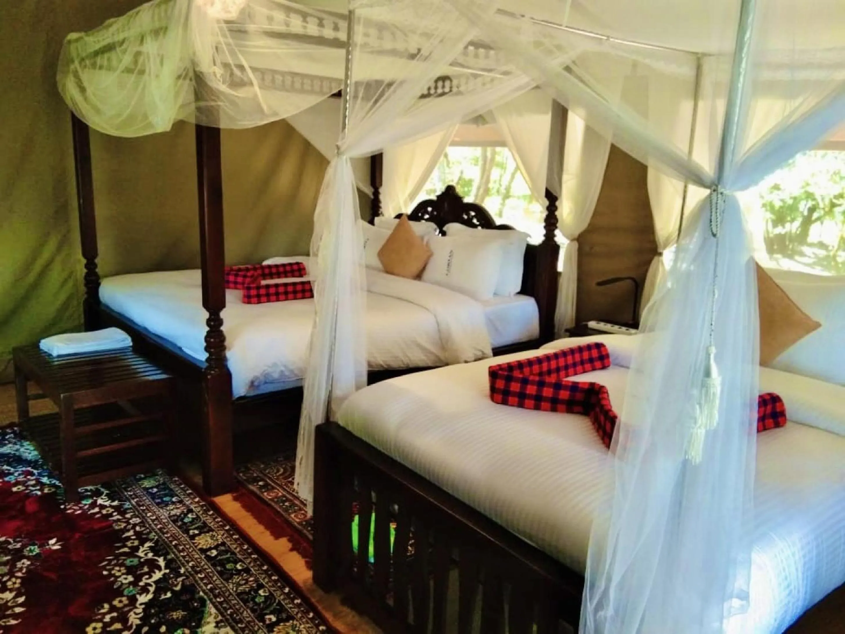 View (from property/room), Bed in Lorian safari camp limited