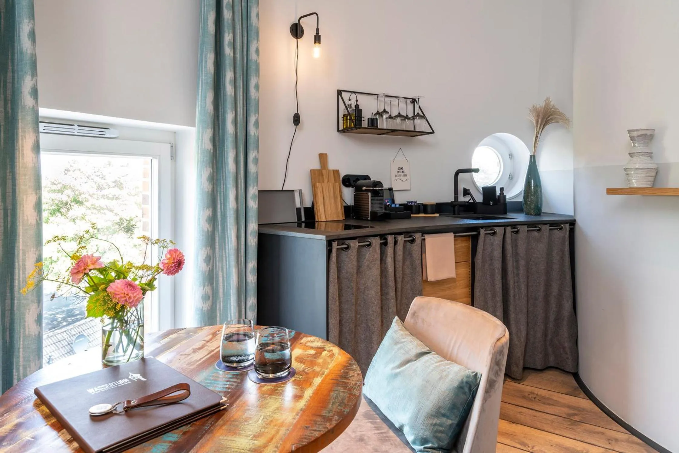 Kitchen or kitchenette in Apart Hotel Wasserturm