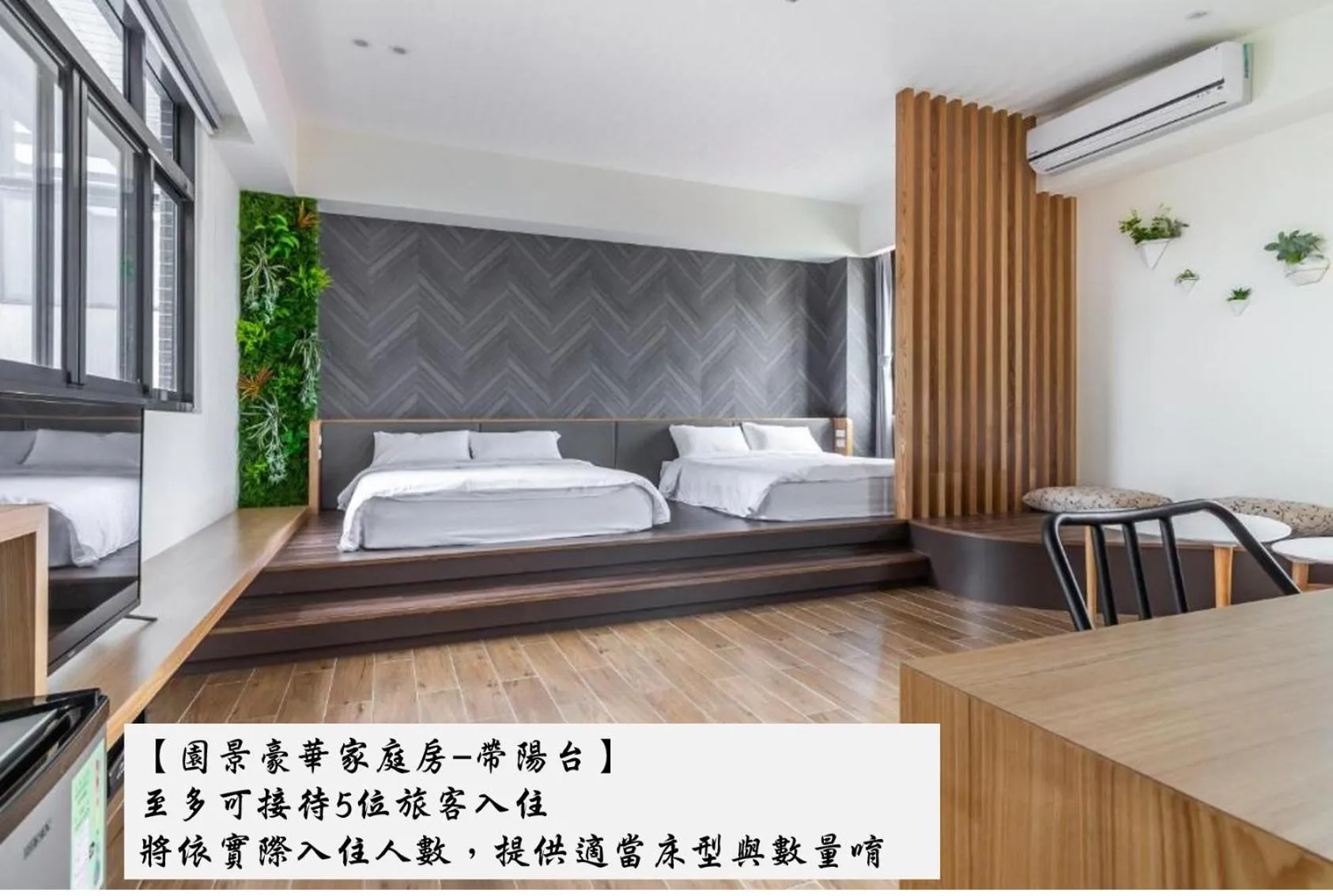 Photo of the whole room, Bed in Meets Anping