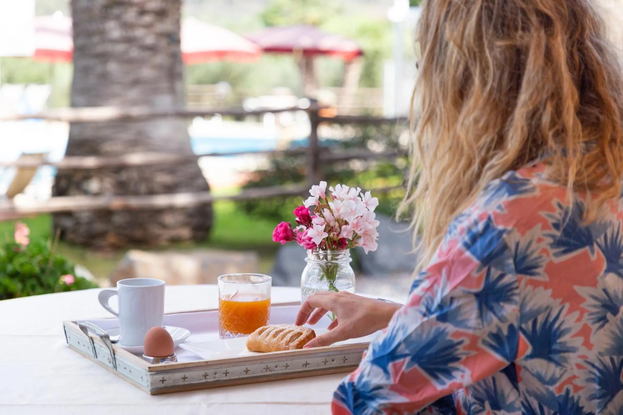 Patio in Country Hotel Residence Da Pilade