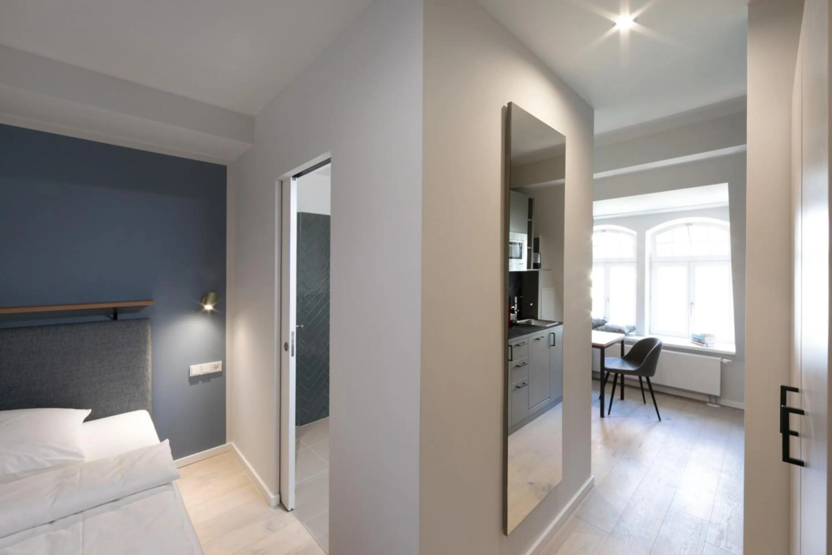 Photo of the whole room, Bed in Brera Leipzig