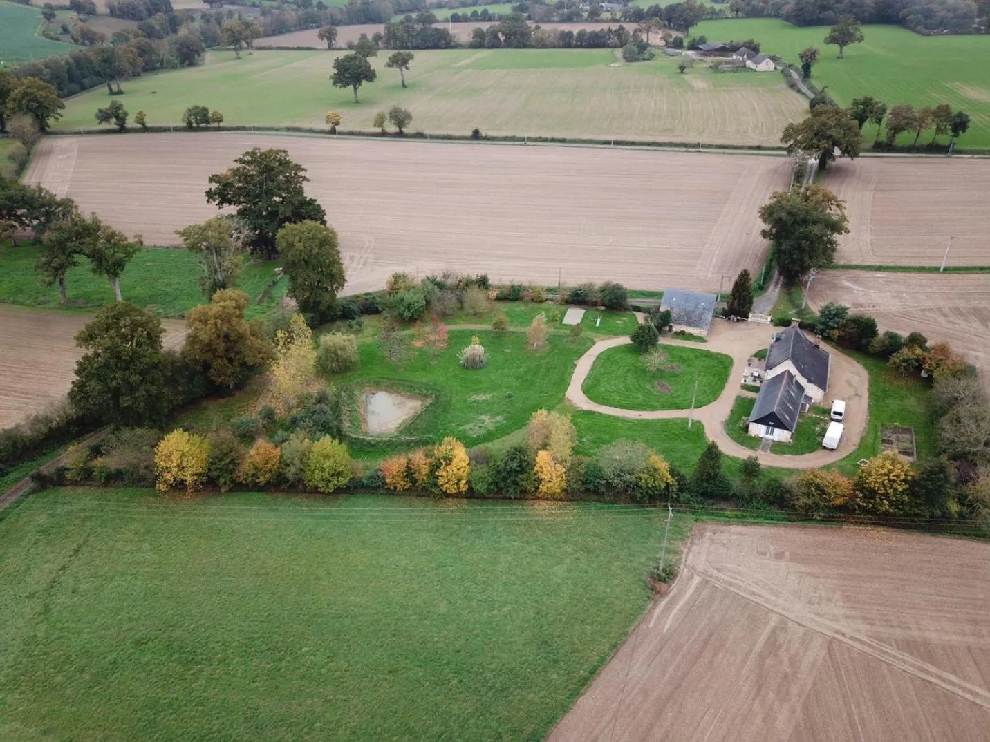 Bird's eye view in La haye Georget