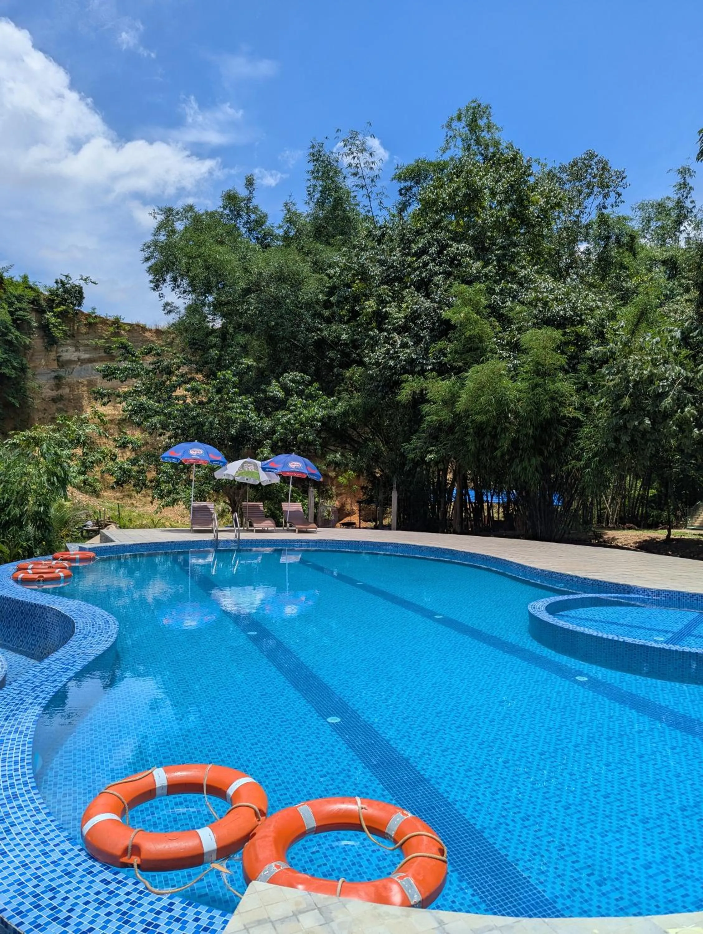 Pool view in Balishira Resort Ltd.