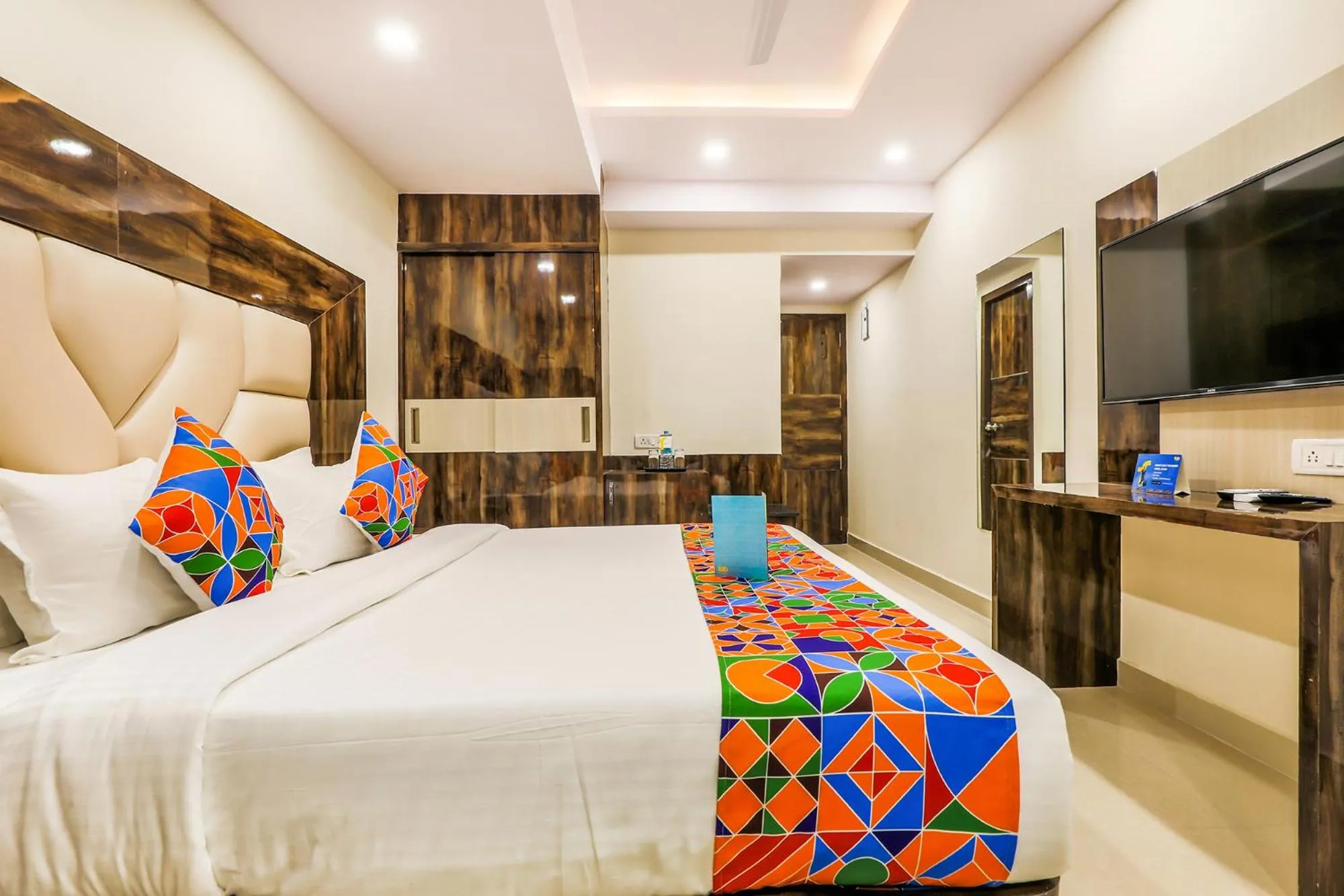 Bedroom, Bed in FabHotel Crown Heights - Nr Koramangala Club