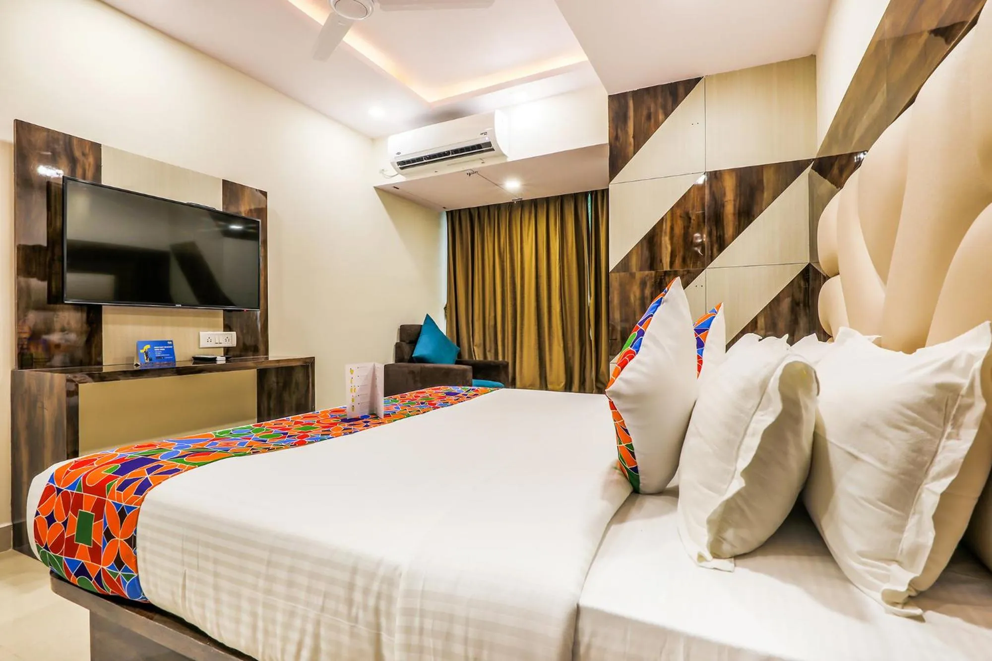 Bedroom, Bed in FabHotel Crown Heights - Nr Koramangala Club
