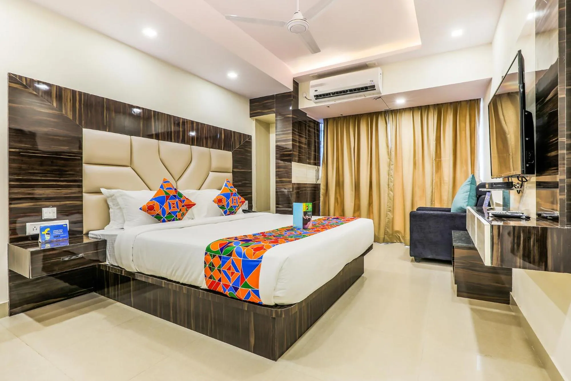Bedroom, Bed in FabHotel Crown Heights - Nr Koramangala Club