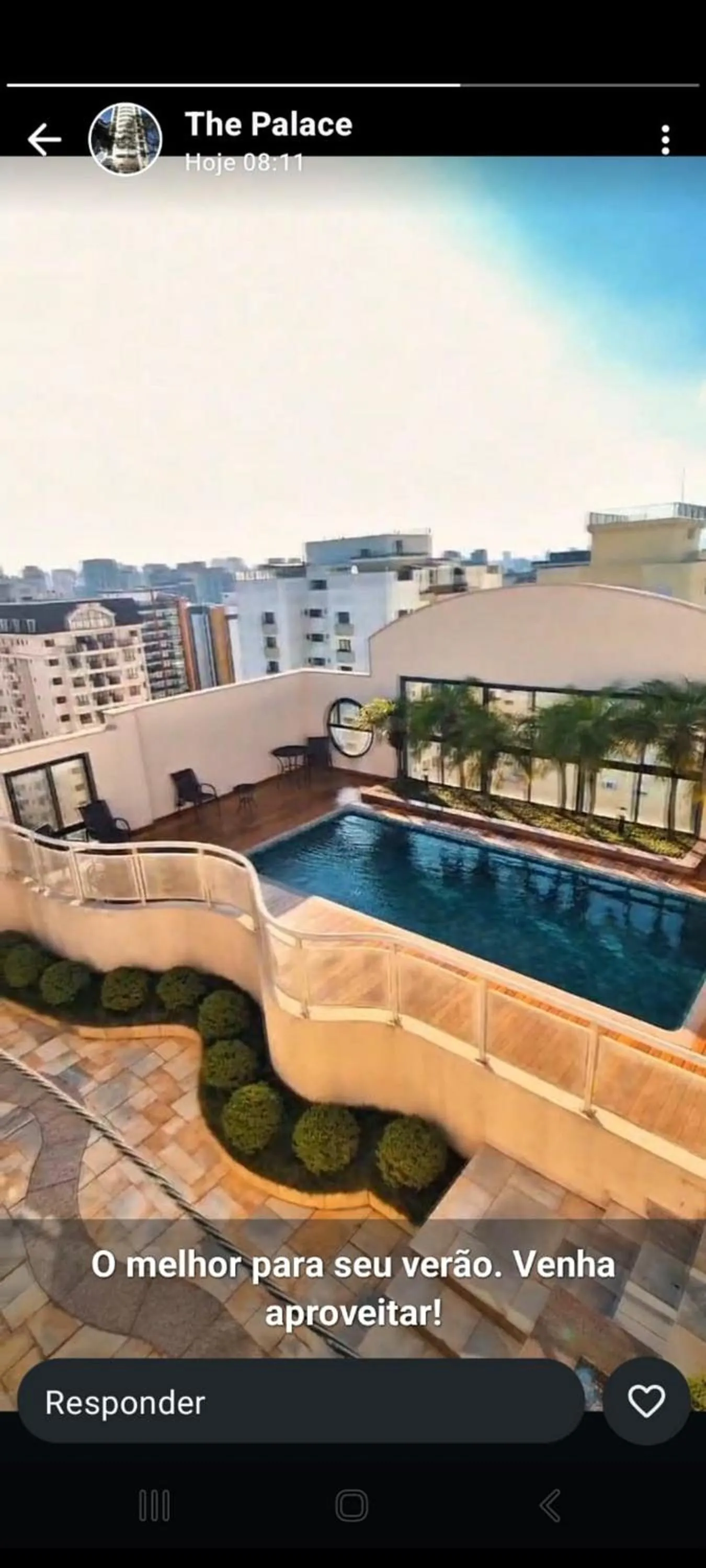 Swimming pool in The Palace Flat Moema Magnífico!!!