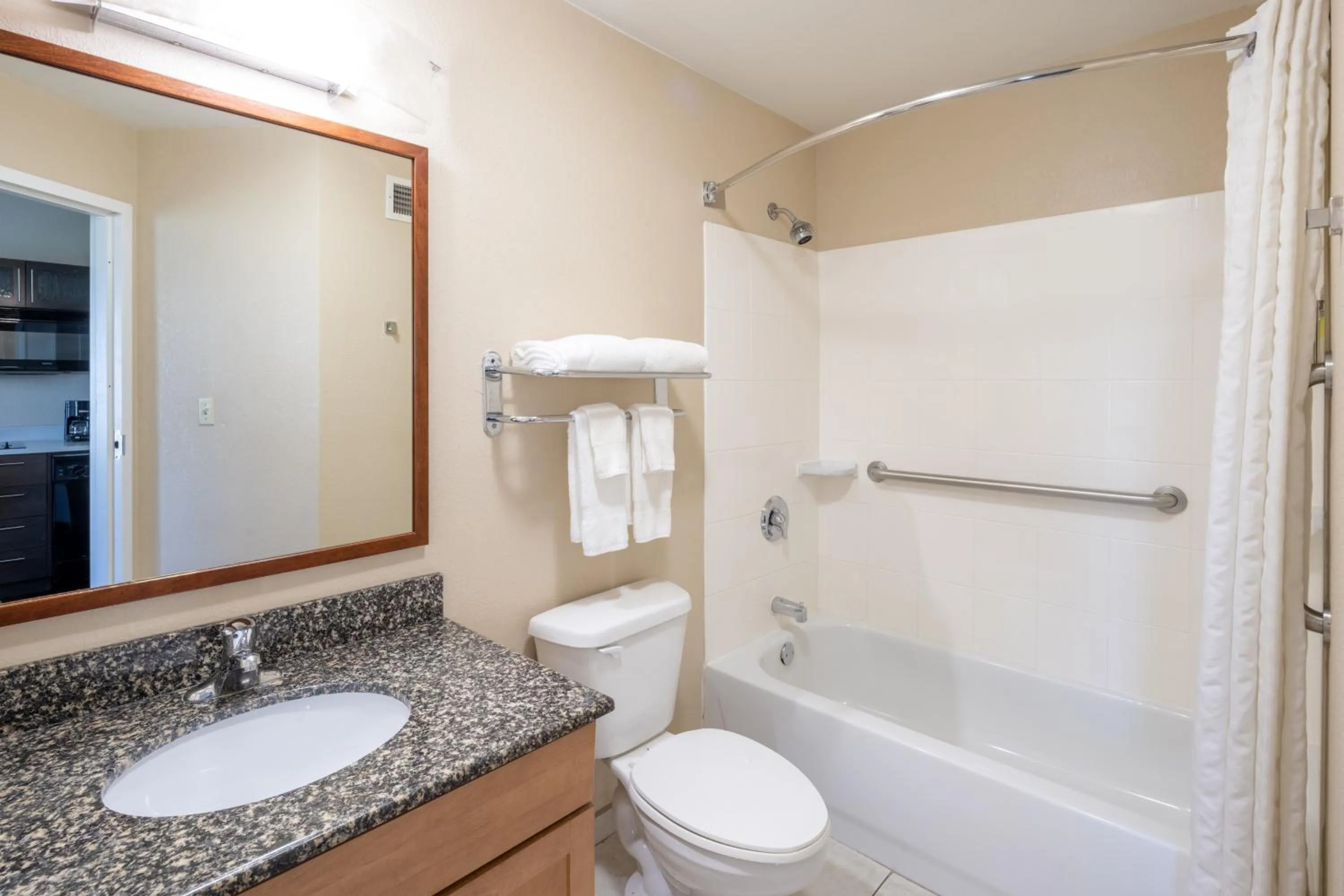 Bathroom in Candlewood Suites Windsor Locks by IHG