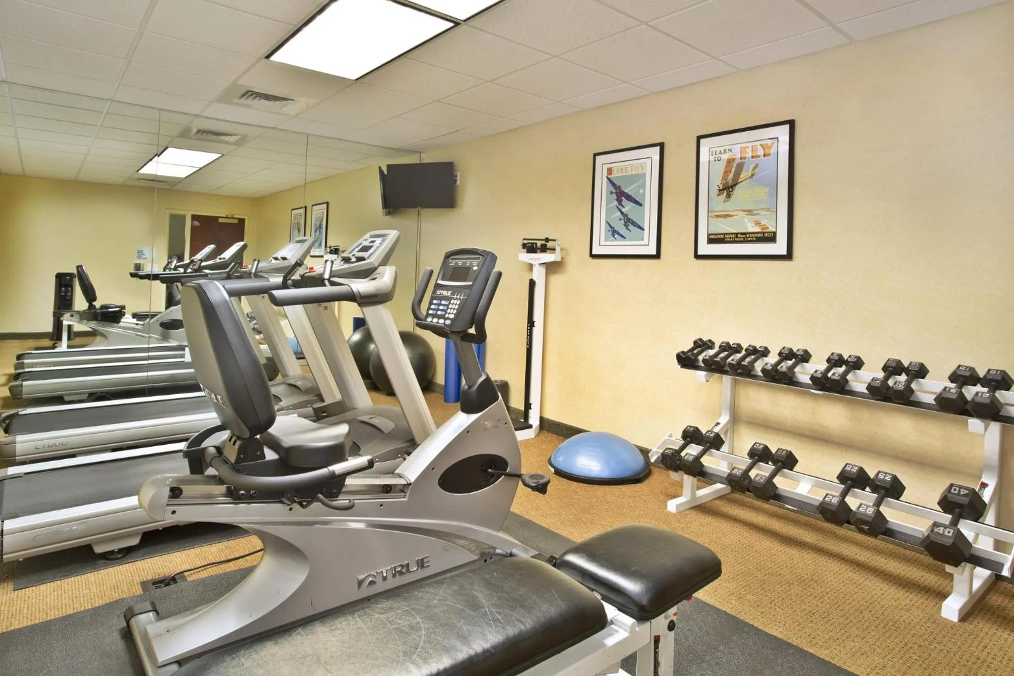 Fitness centre/facilities in Holiday Inn Express & Suites Bradley Airport by IHG