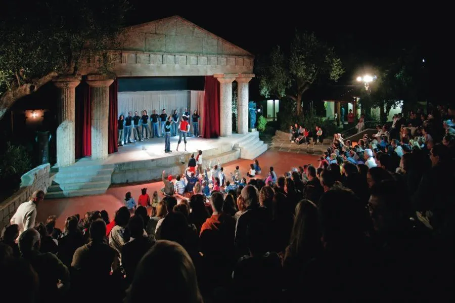 Evening entertainment in Happy Village