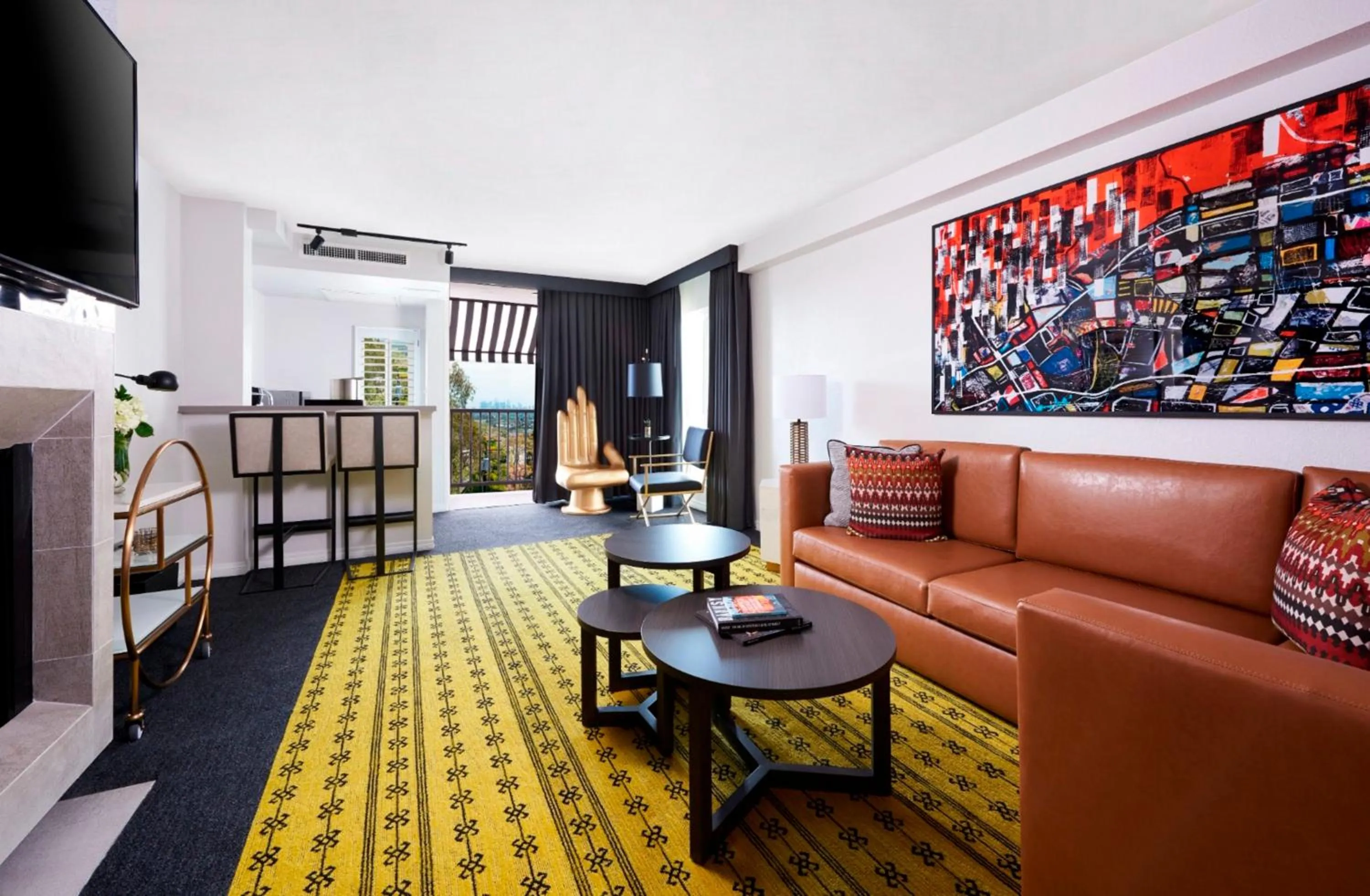 Living room in Montrose at Beverly Hills