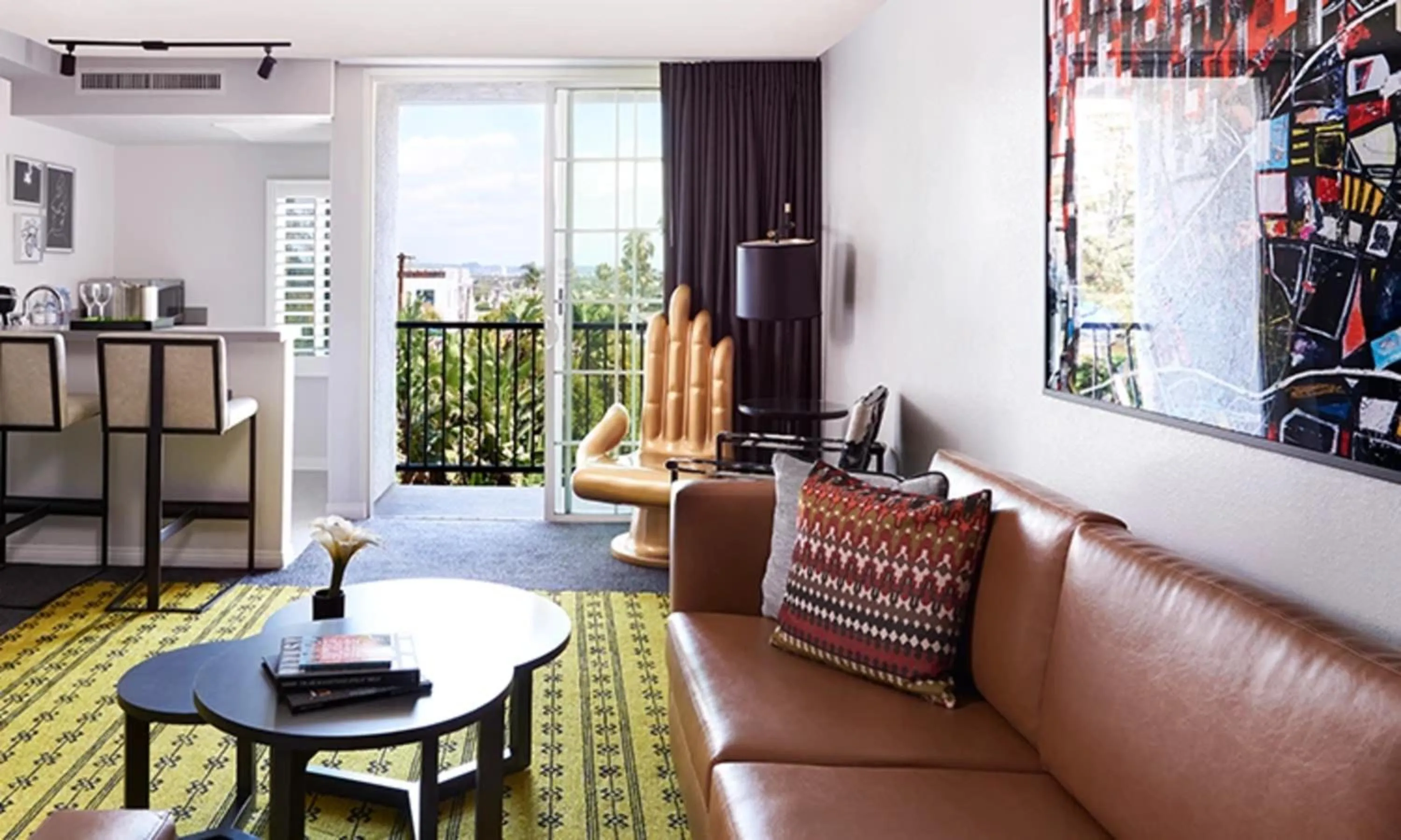 Living room in Montrose at Beverly Hills