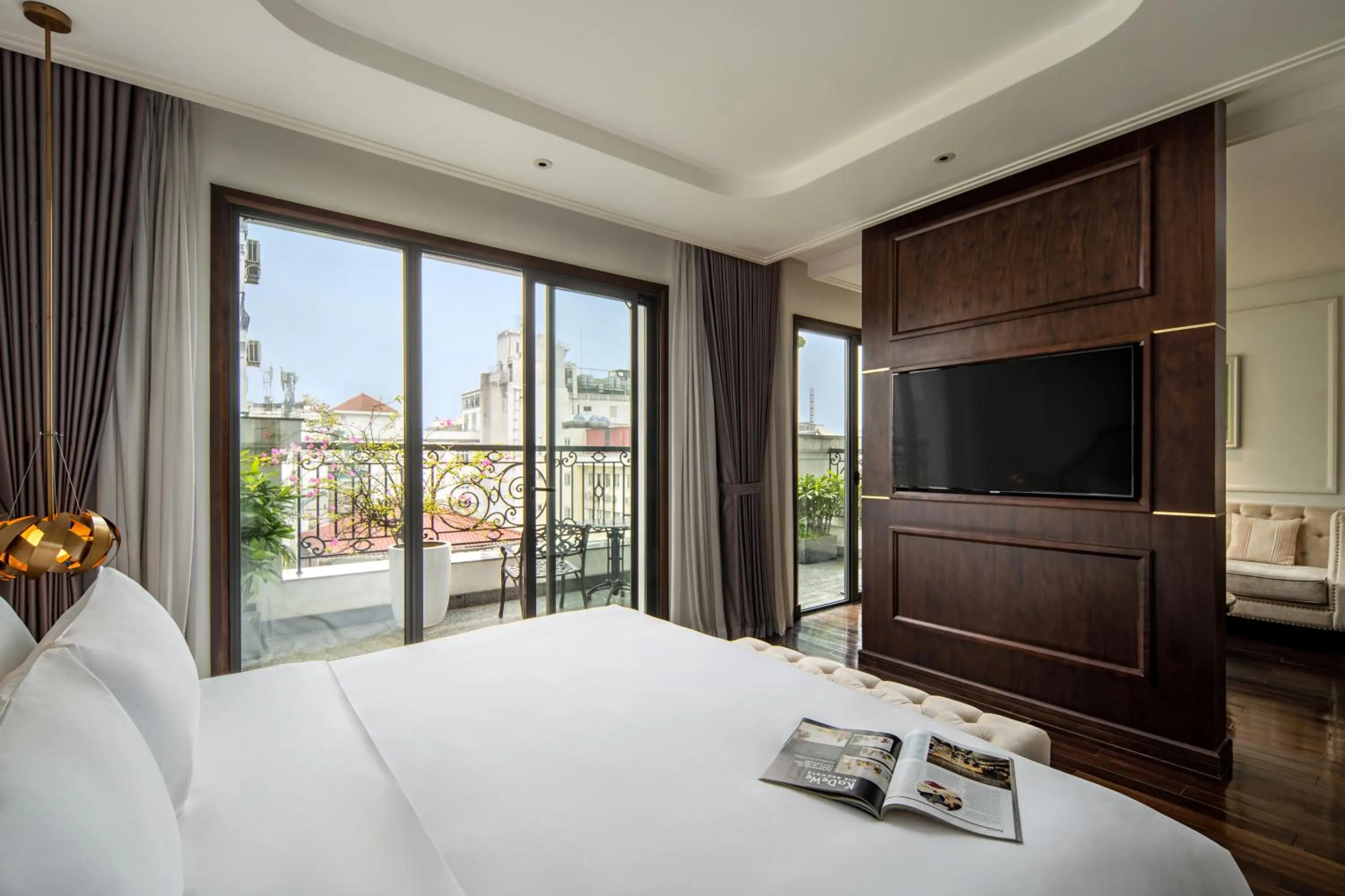 View (from property/room), Bed in Anatole Hotel Hanoi