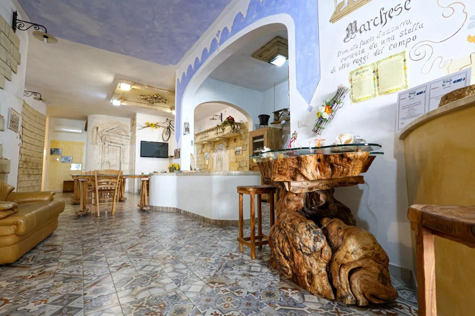 Lobby or reception in Antico Borgo Marchese