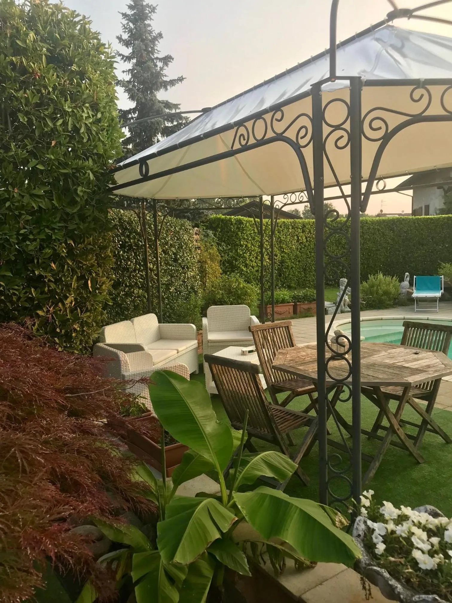 Patio in B&B Villa Botto