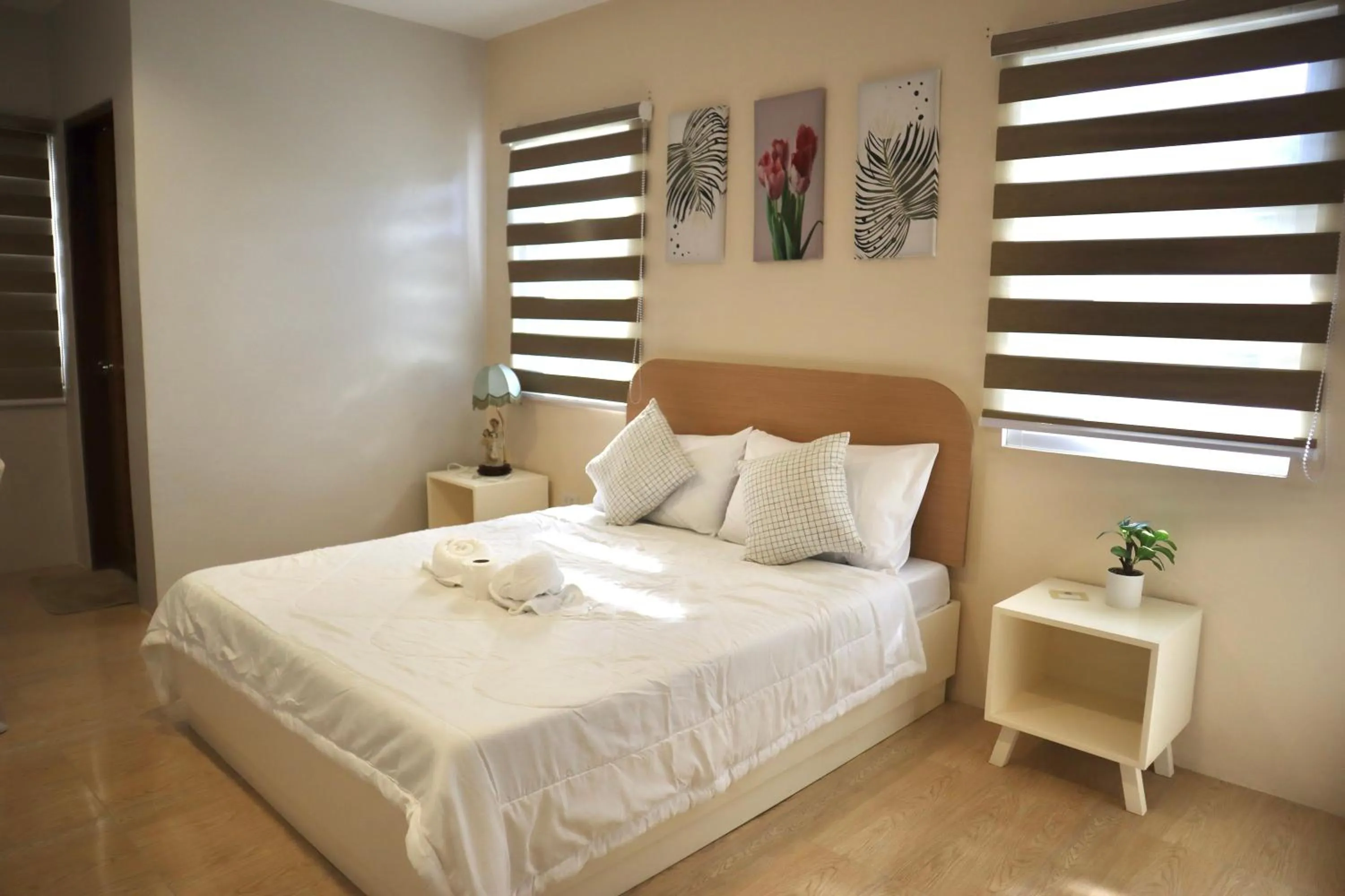 Bed in Casa Bicolandia Suites
