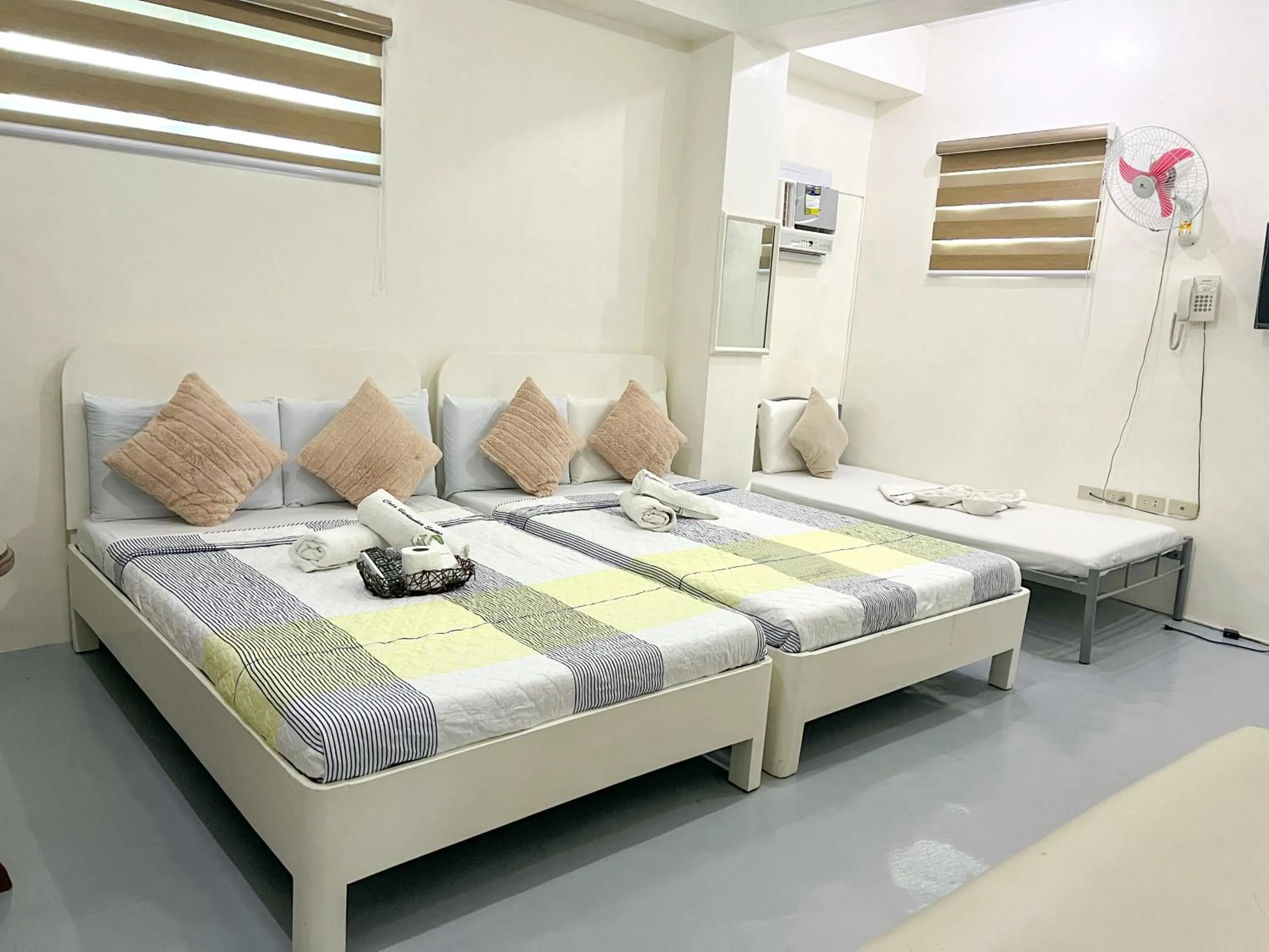 Bed in Casa Bicolandia Suites