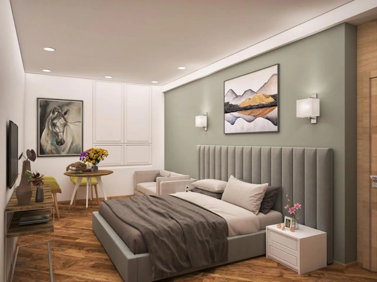 Bed in Centric Baku Boutique Hotel