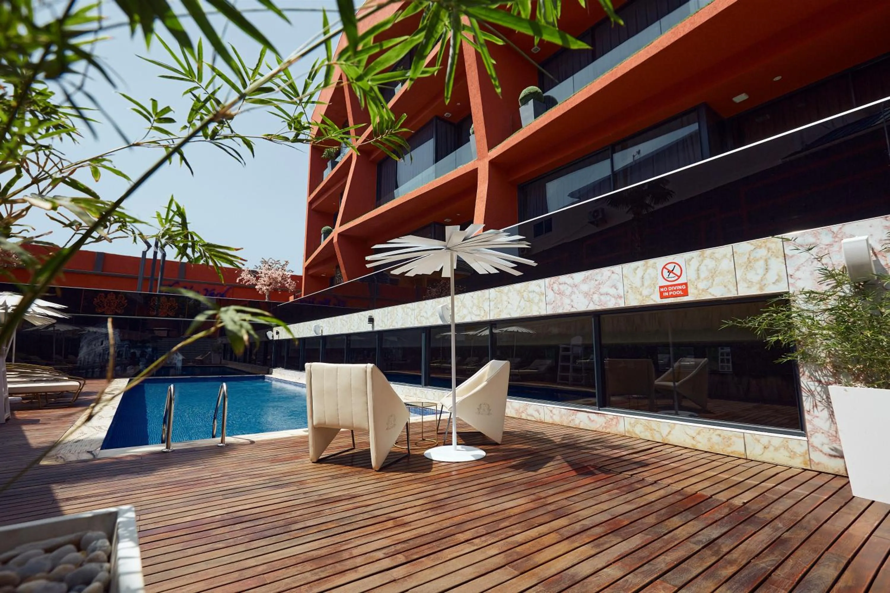 Pool view in Bel Air Crest Hotel & Suites