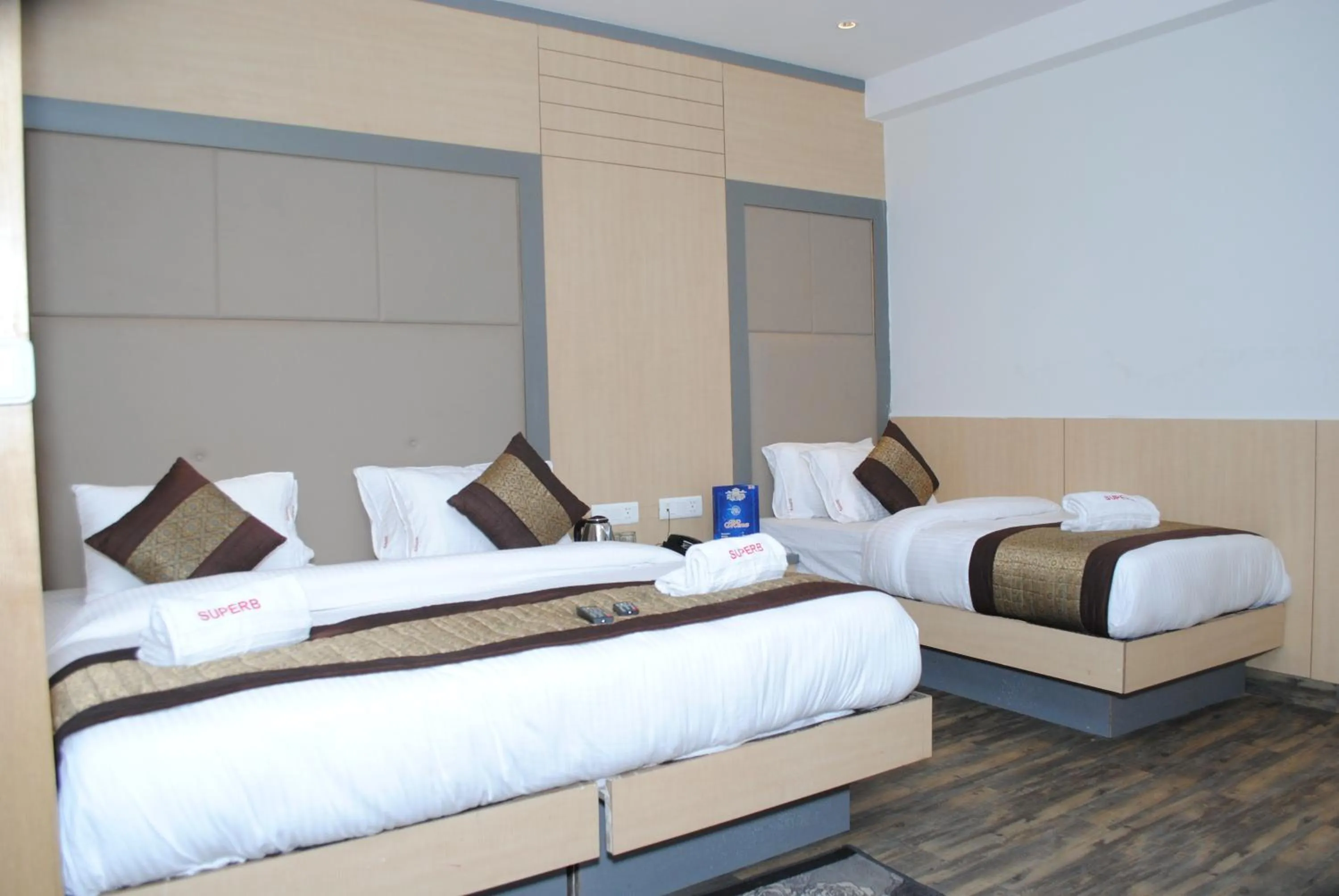 Bedroom, Bed in Hotel Superb 5 Mins Walk From New Delhi Station