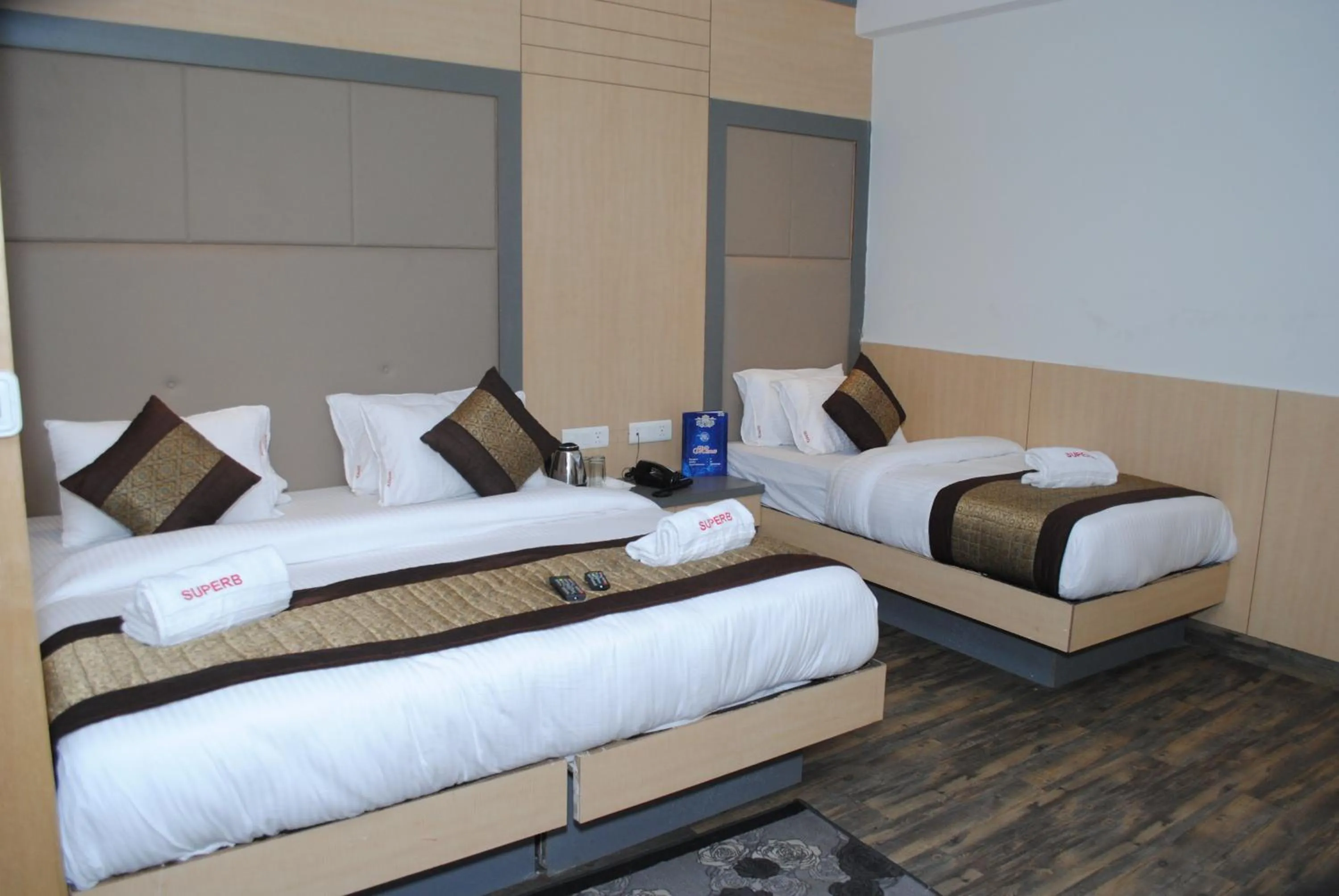 Bedroom, Bed in Hotel Superb 5 Mins Walk From New Delhi Station