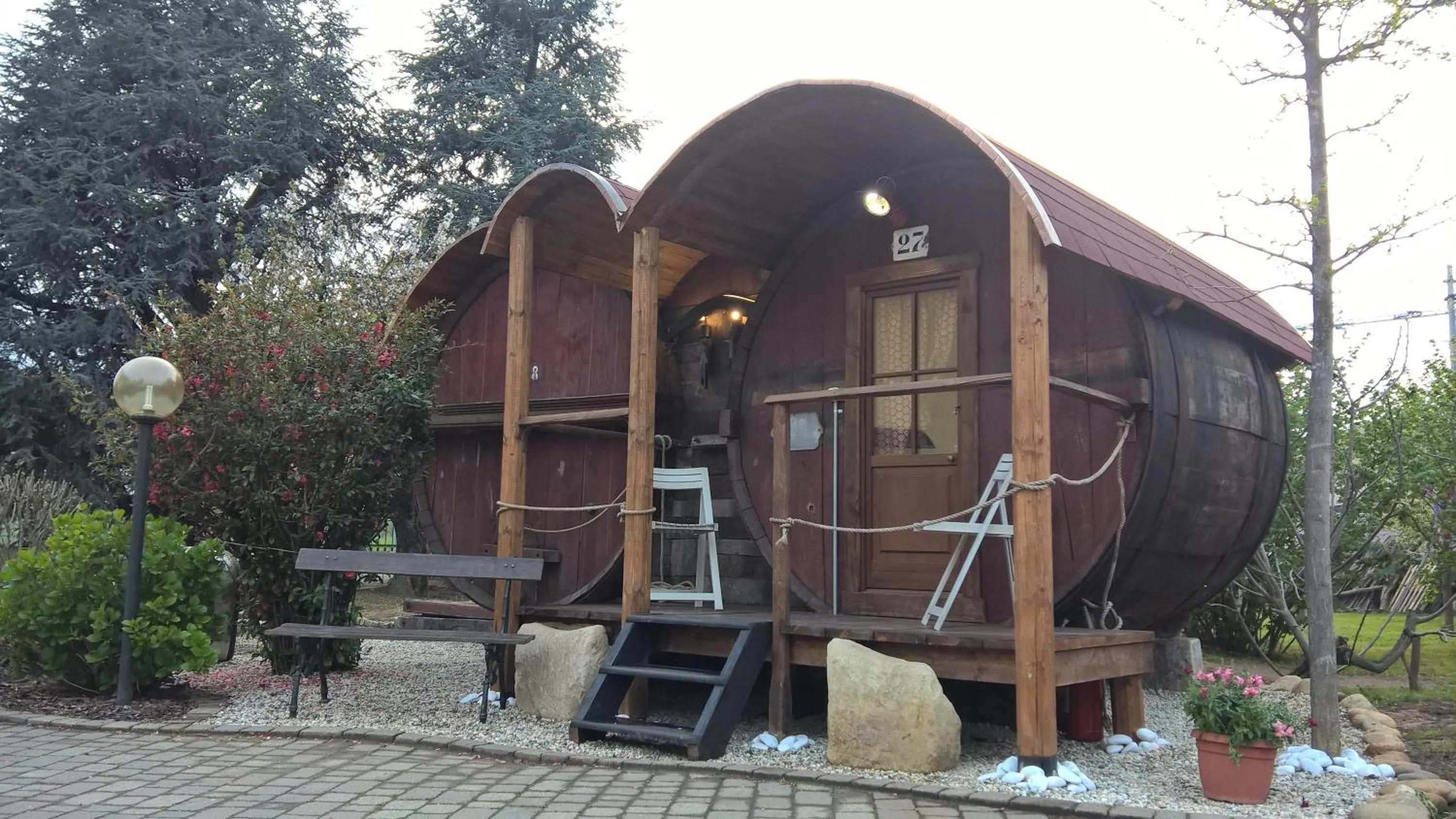 Garden view in B&B Pervinca