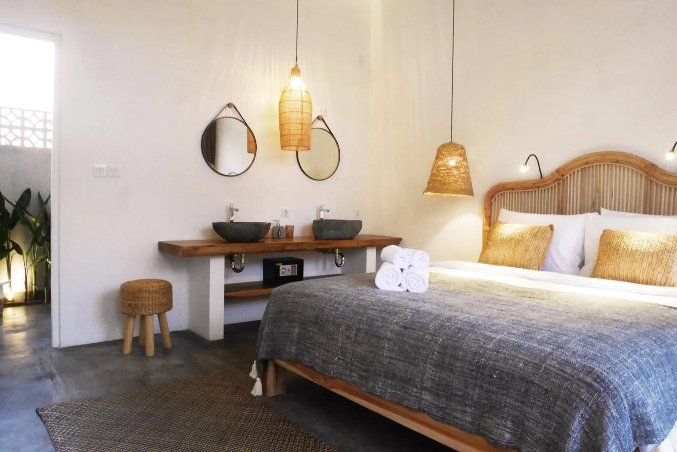 Bed in Amar Boutique Hotel