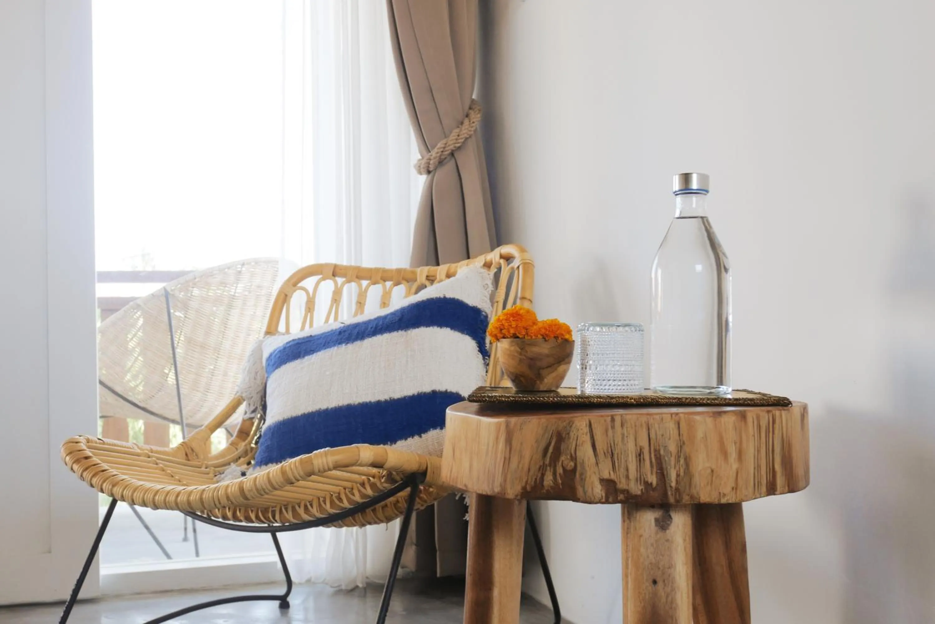 Seating area in Amar Boutique Hotel