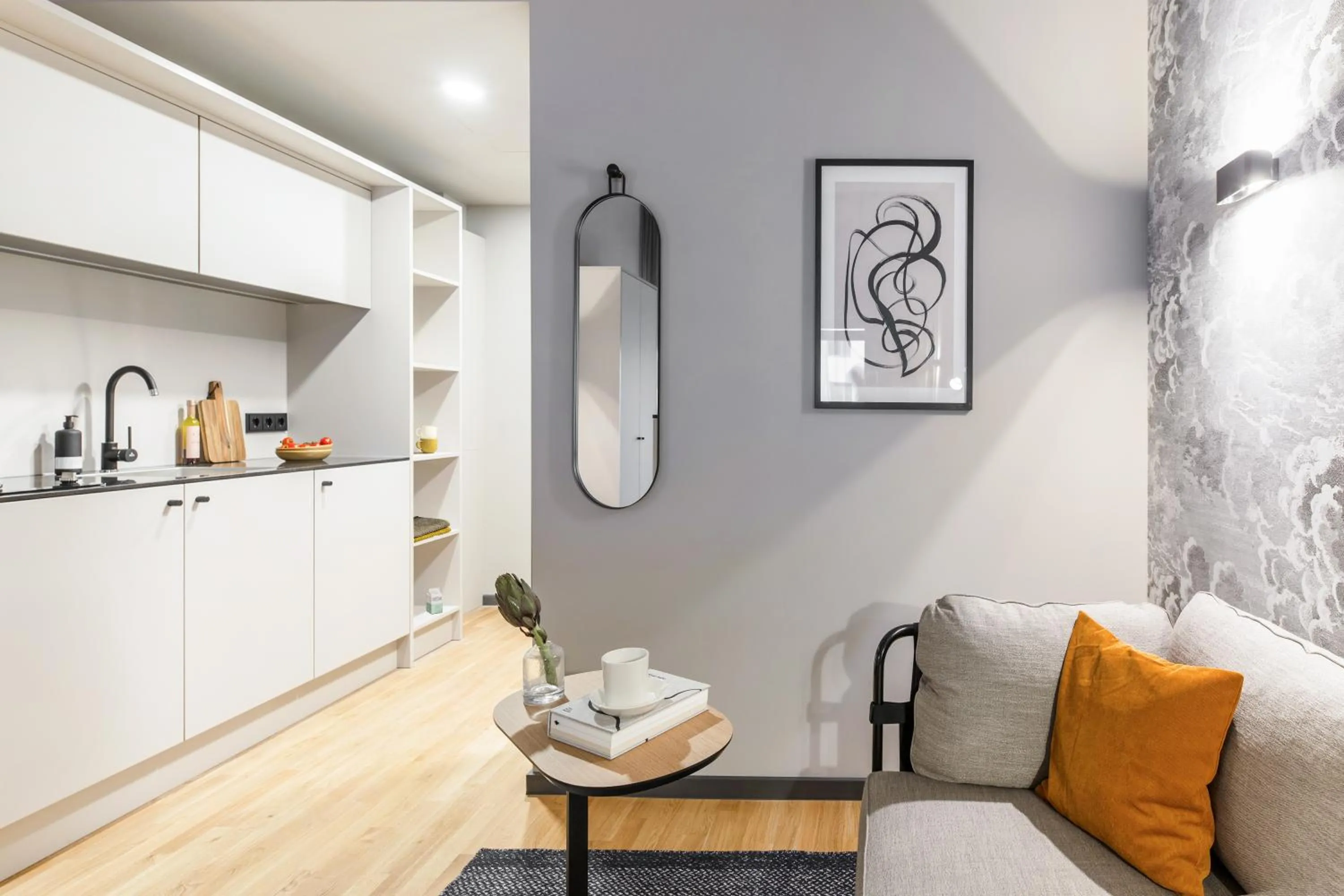 Living room in ipartment Frankfurt Airport