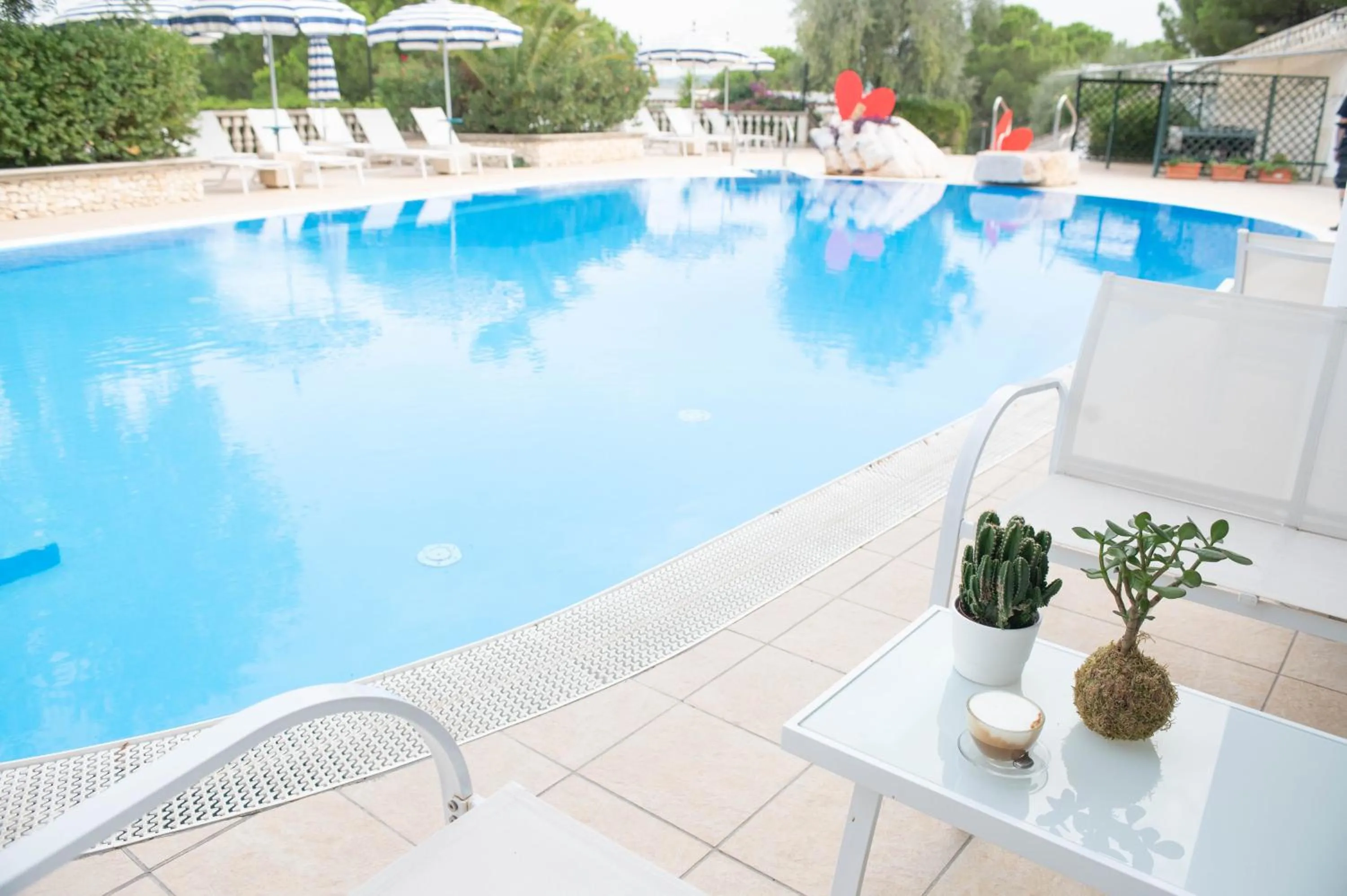 Pool view in Residence Il Falco