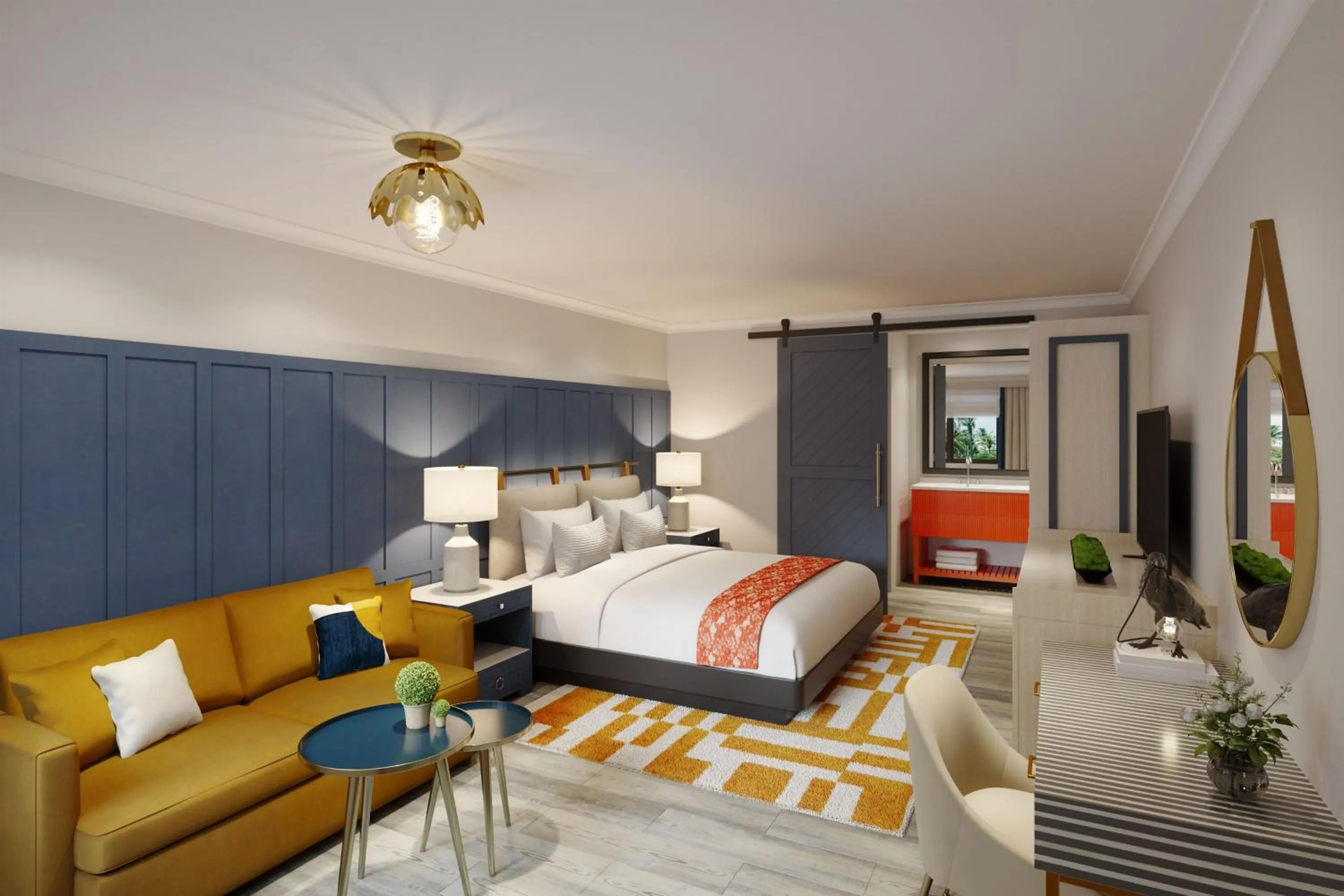 Photo of the whole room, Bed in Tiller House, Laguna Hills, a Tribute Portfolio Hotel