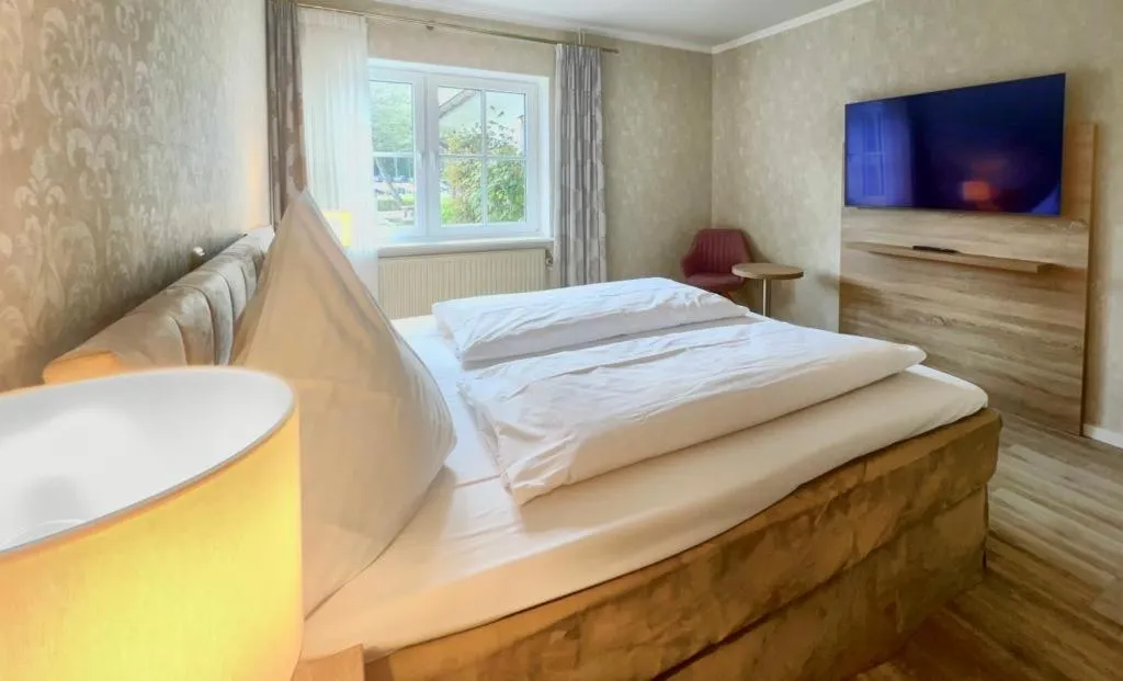 Photo of the whole room, Bed in Forsthaus Seebergen