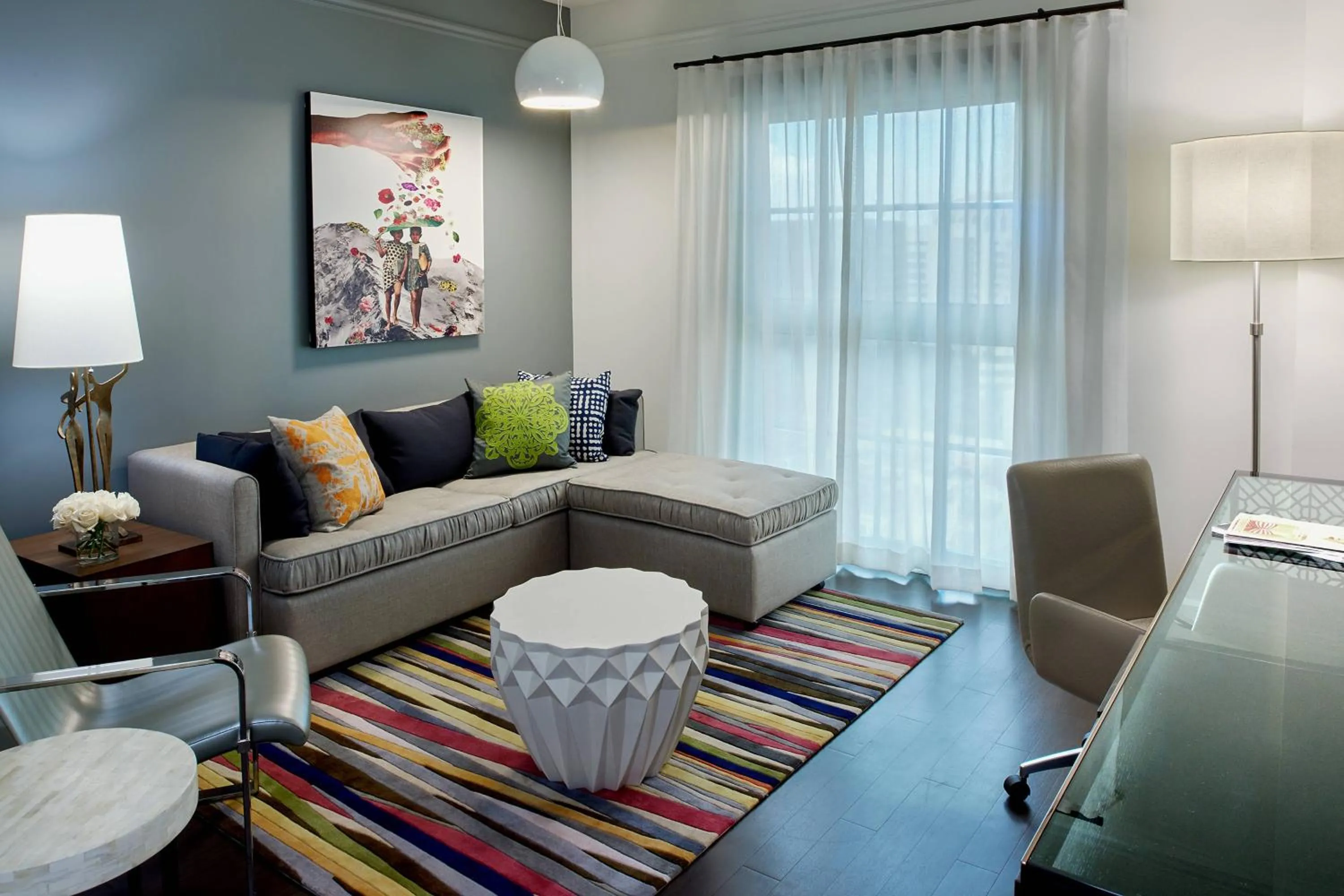 Living room in Hotel Colonnade Coral Gables, Autograph Collection