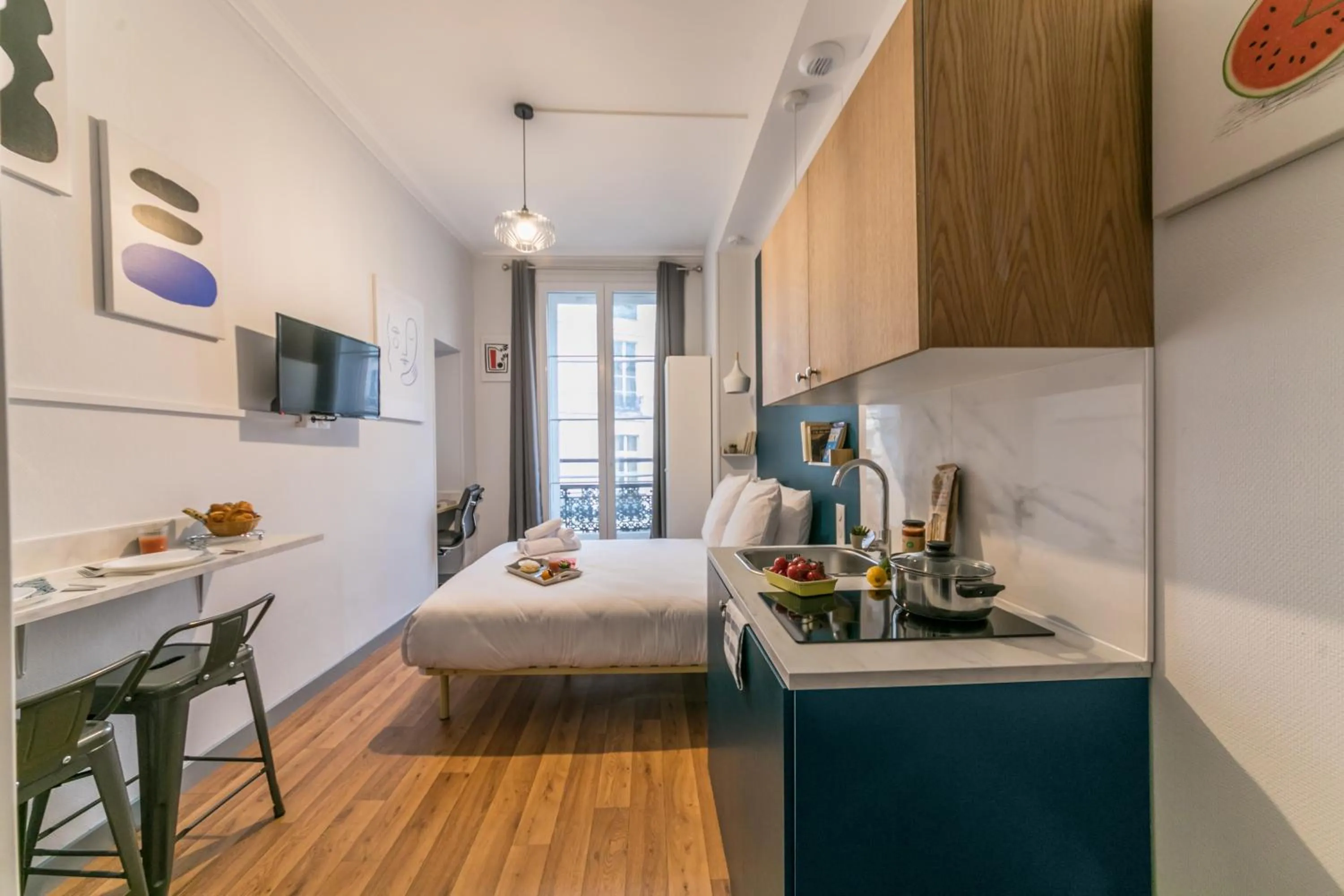 Bedroom, Bed in WS Louvre - Richelieu