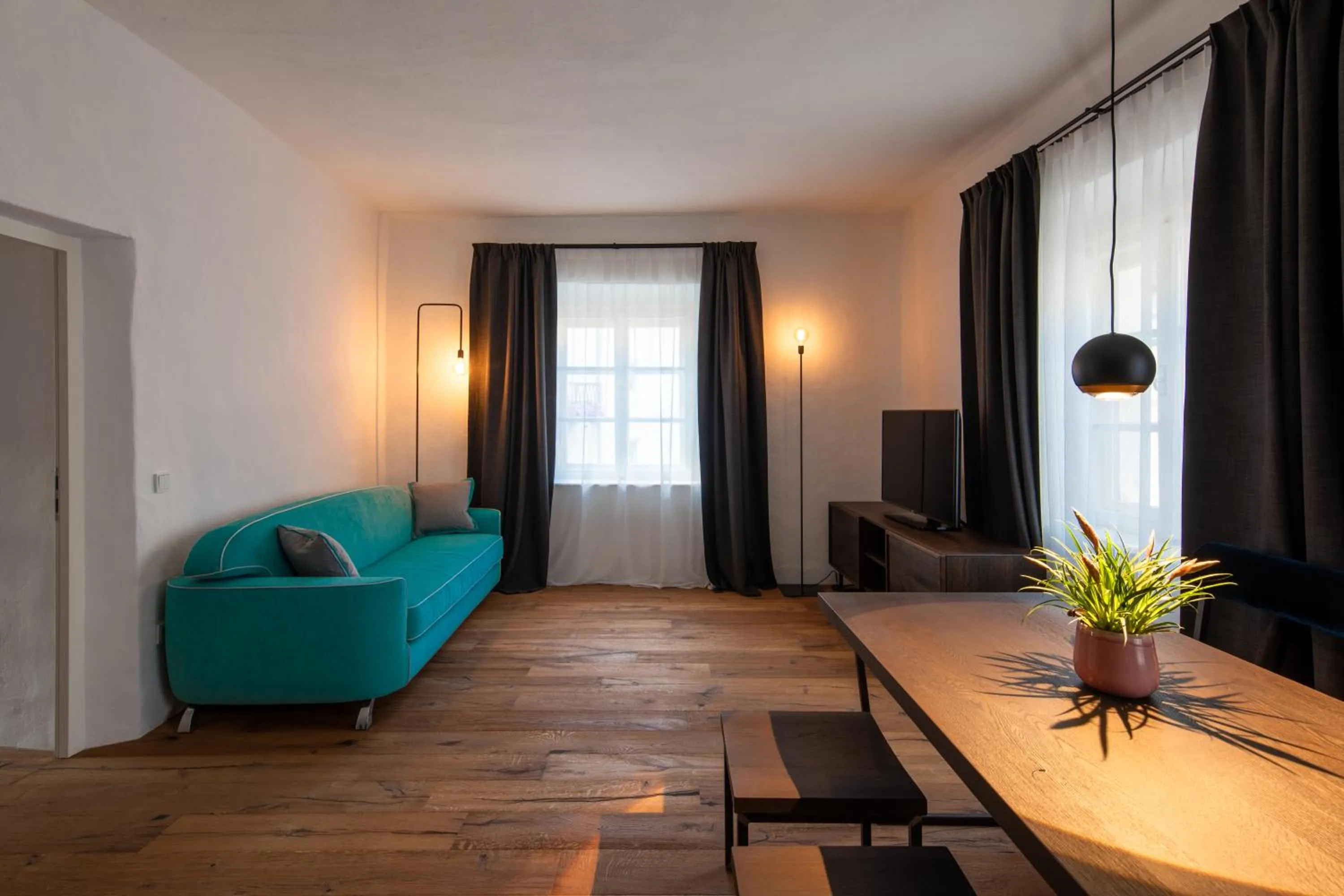 Living room in Flurin Suites