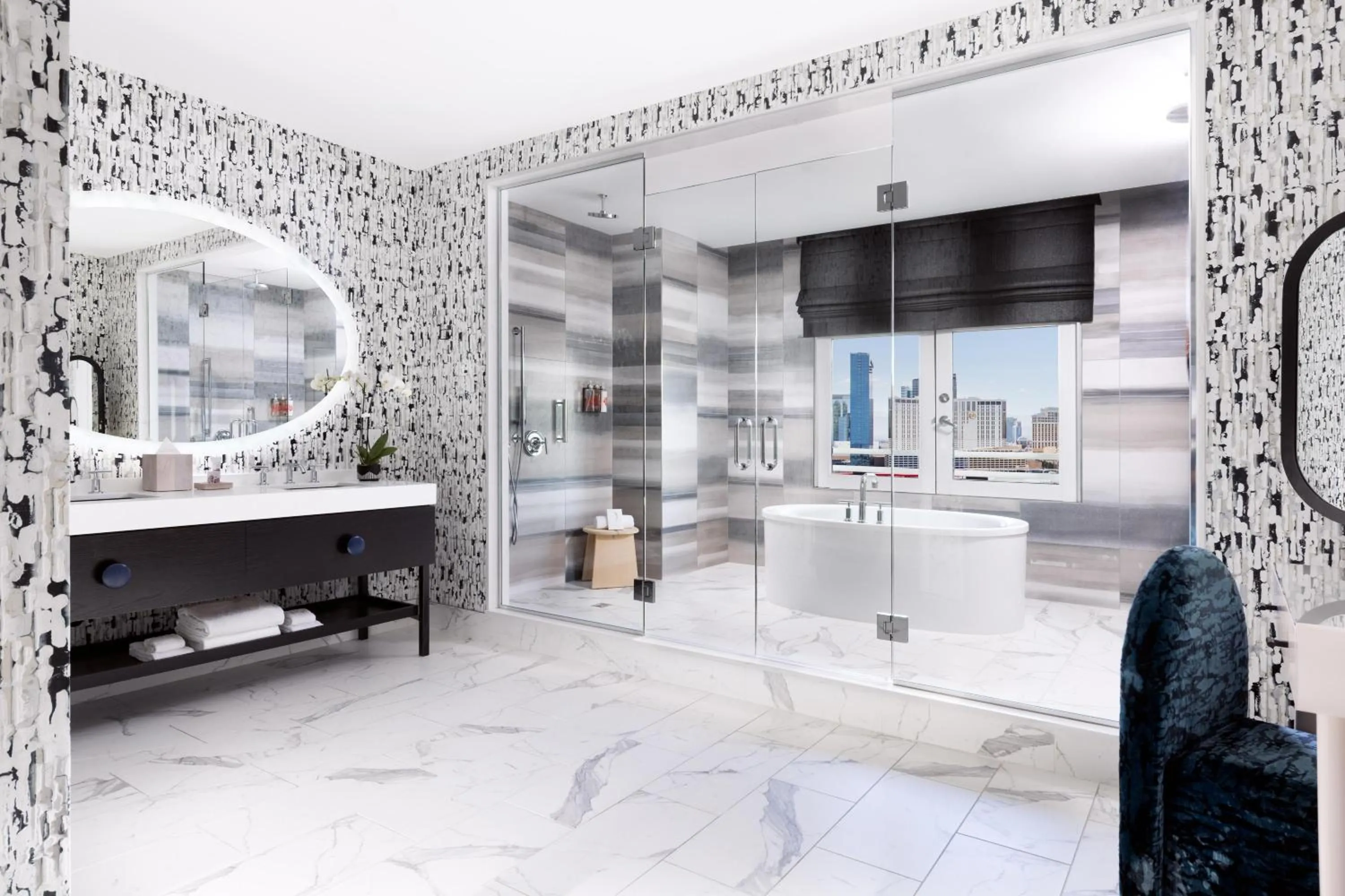 Bathroom in Virgin Hotels Las Vegas, Curio Collection by Hilton