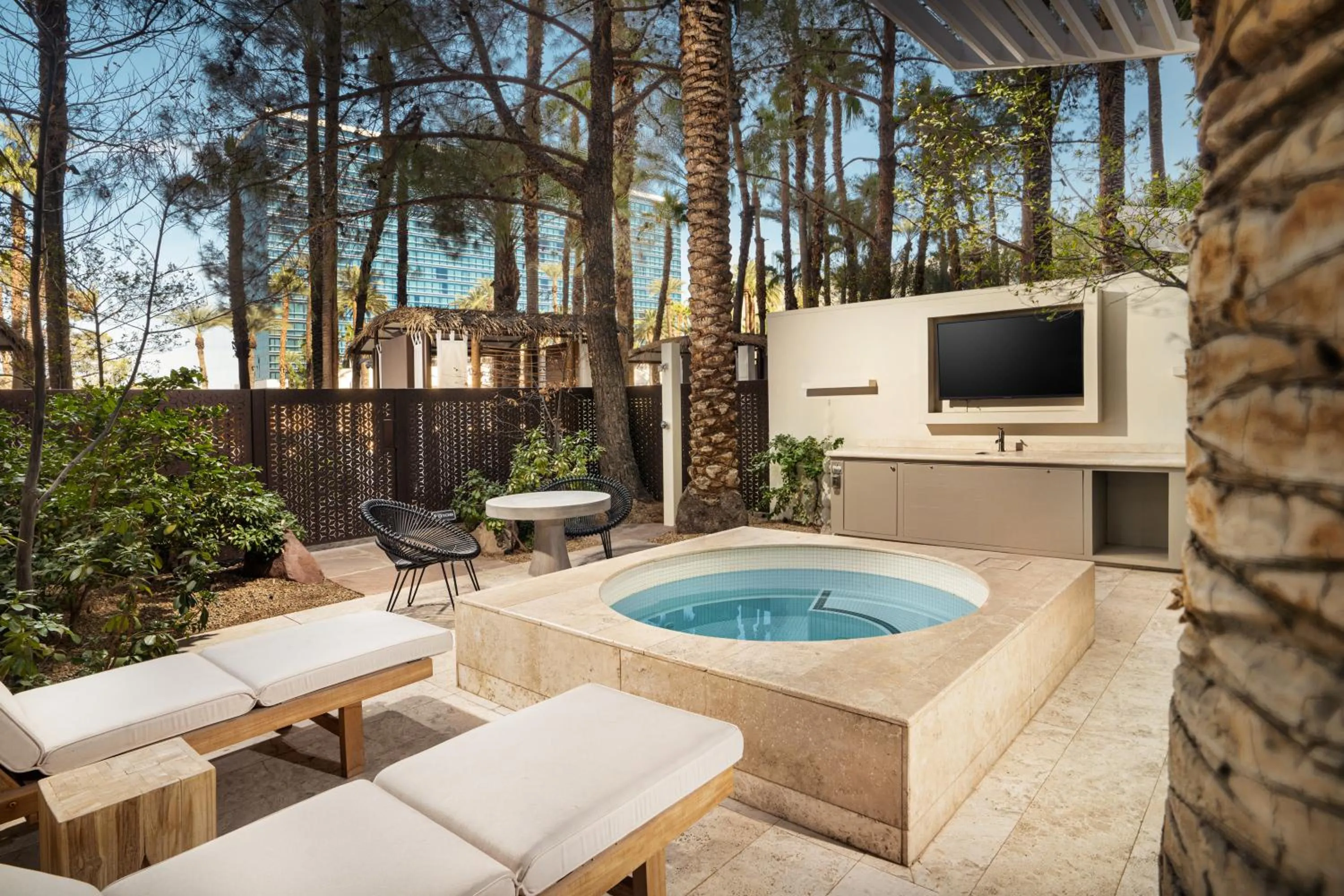 Swimming pool in Virgin Hotels Las Vegas, Curio Collection by Hilton