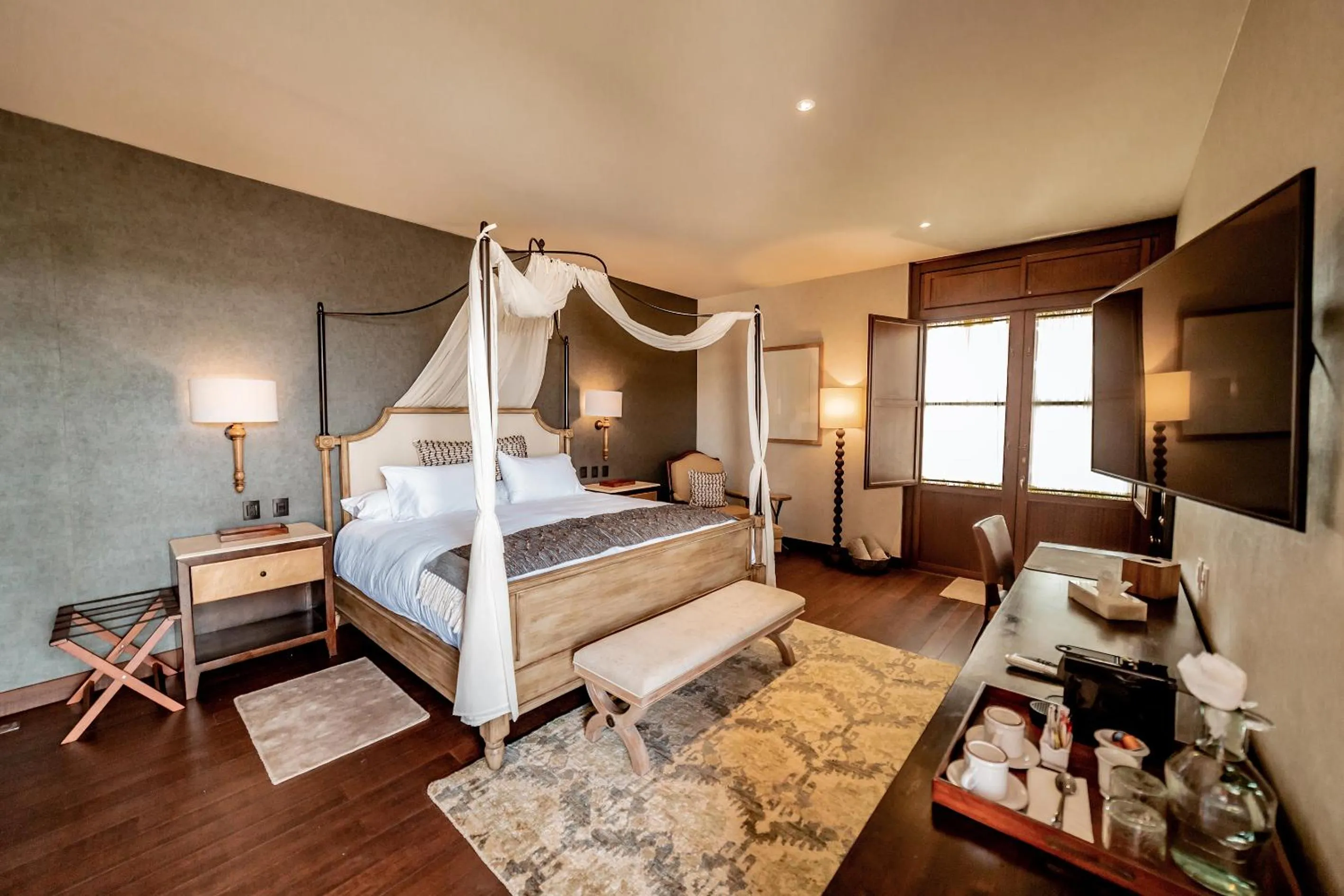 Bed in Casa Raíces Hotel Luxury & Viñedo