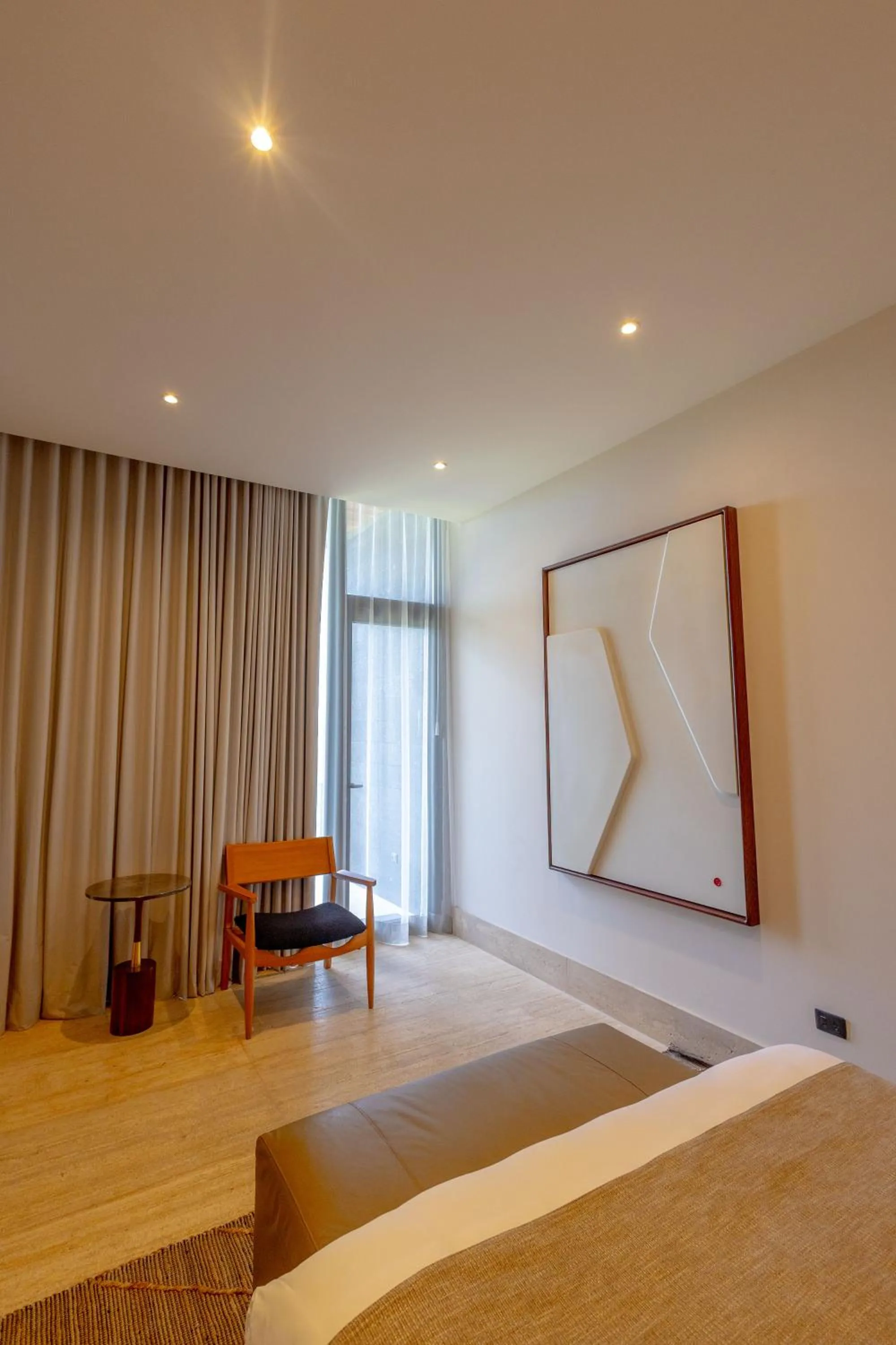 Bed in Casa Raíces Hotel Luxury & Viñedo