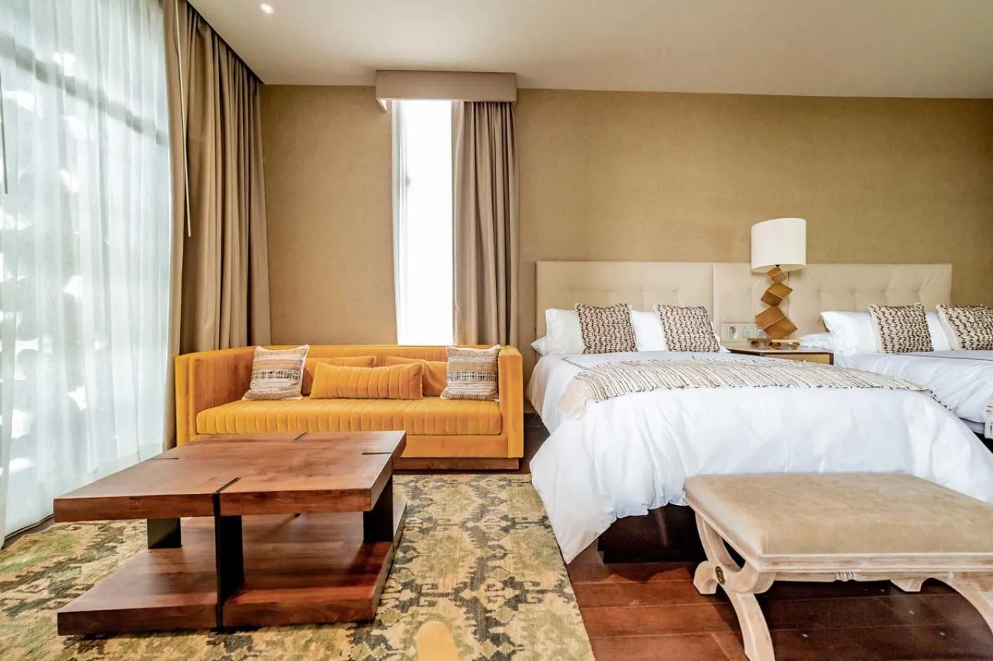 Bed in Casa Raíces Hotel Luxury & Viñedo